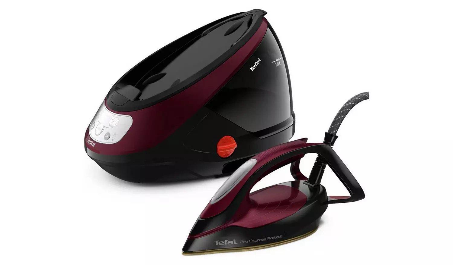 Tefal GV9230G0 Pro Express Protect High Pressure Steam Generator - Black & Burgundy thumbnail image