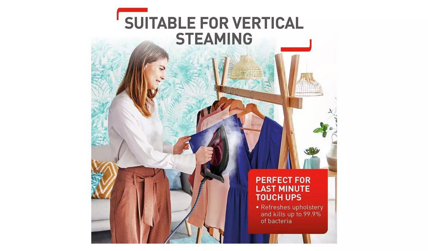 Tefal GV9230G0 Pro Express Protect High Pressure Steam Generator - Black & Burgundy thumbnail image