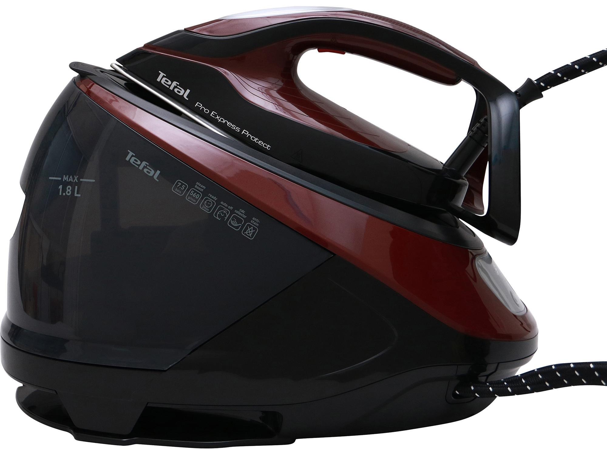 Tefal GV9230G0 Pro Express Protect High Pressure Steam Generator - Black & Burgundy thumbnail image