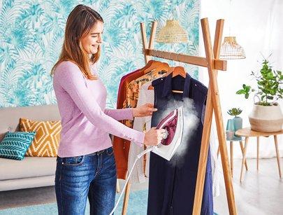 Tefal SV6110G0 Express Essential Steam Generator - White & Ruby Red thumbnail image