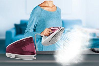 Tefal SV6110G0 Express Essential Steam Generator - White & Ruby Red thumbnail image