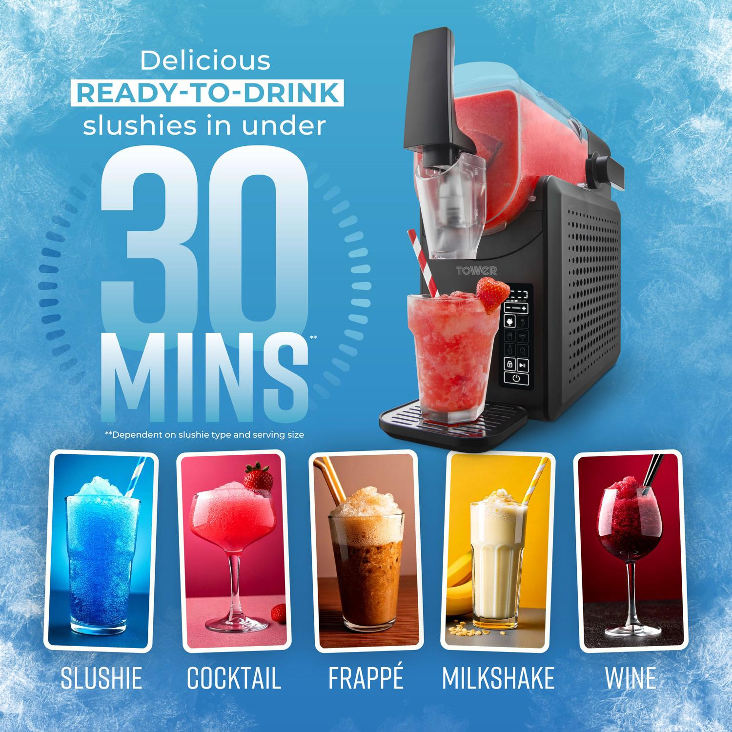 Tower T19058 2.6l Frozen Drink Slushi Maker - Black thumbnail image