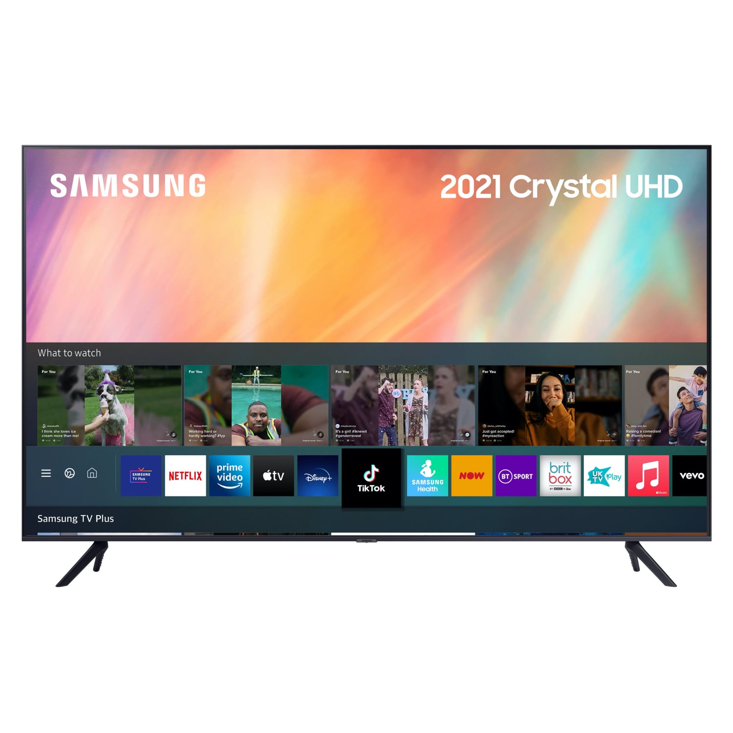 Samsung UE85AU7100KXXU 85" 4K UHD HDR Smart TV HDR powered by HDR10+ with Adaptive Sound and Boundless Screen thumbnail image