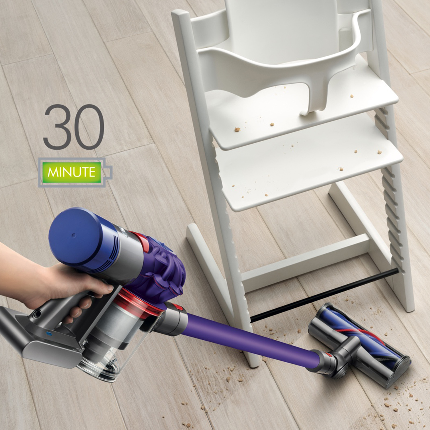Dyson V7ANIMALEXTRA Cordless Vacuum Cleaner - 30 Minute Run Time thumbnail image