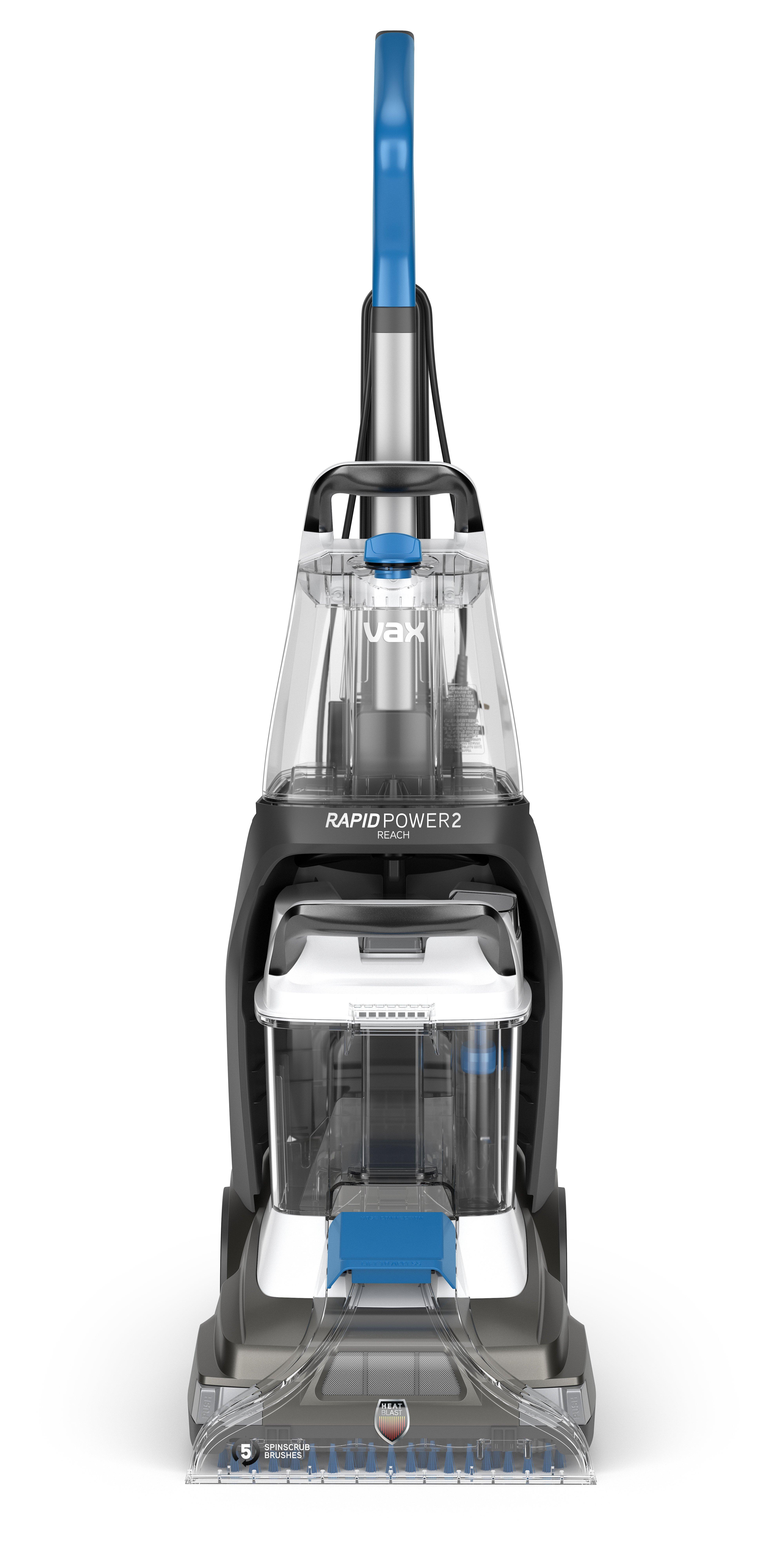 VAX CDCW-RPXLR Rapid Power 2 Reach Carpet Washer - Blue/White thumbnail image