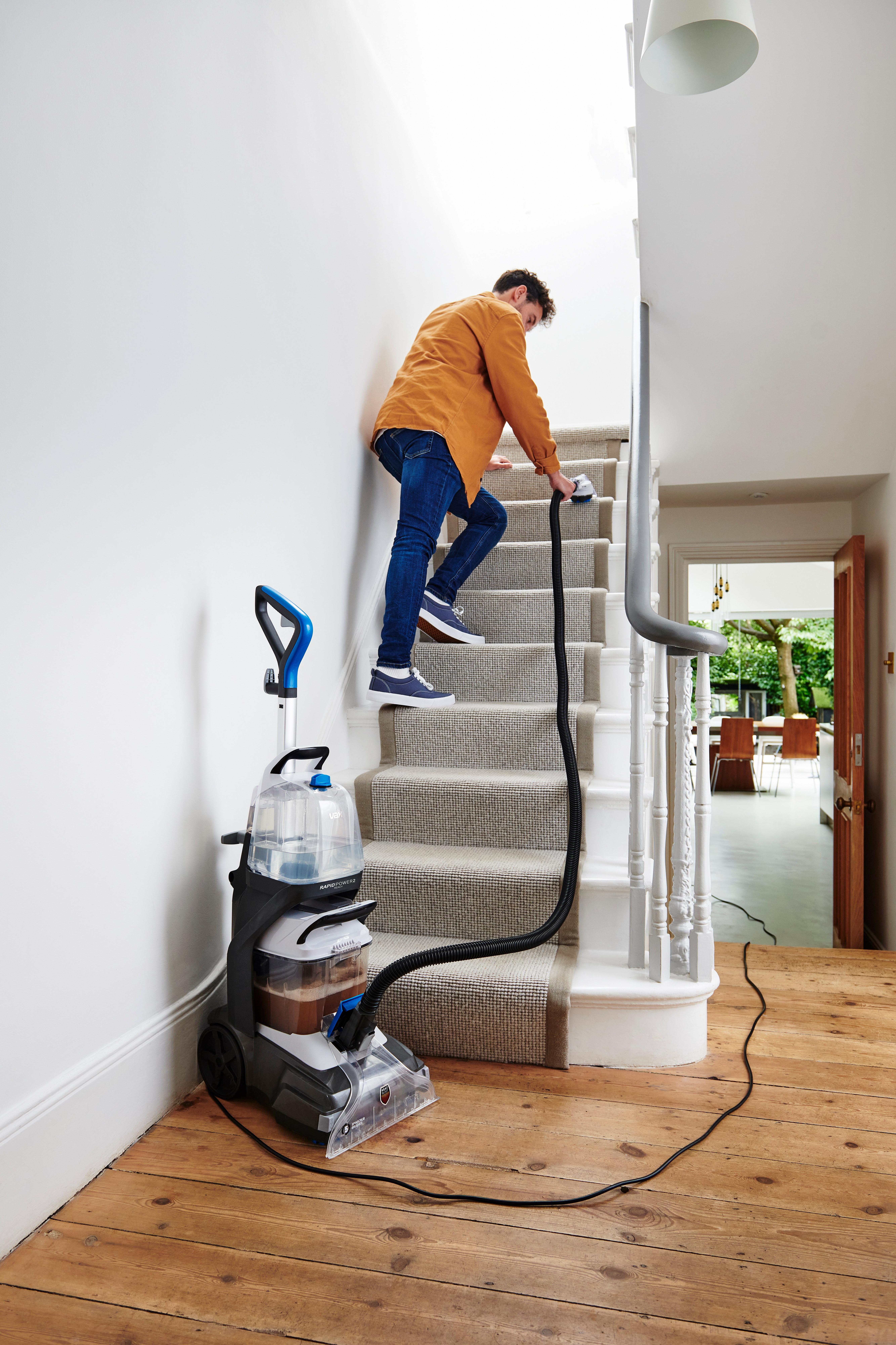 VAX CDCW-RPXLR Rapid Power 2 Reach Carpet Washer - Blue/White thumbnail image