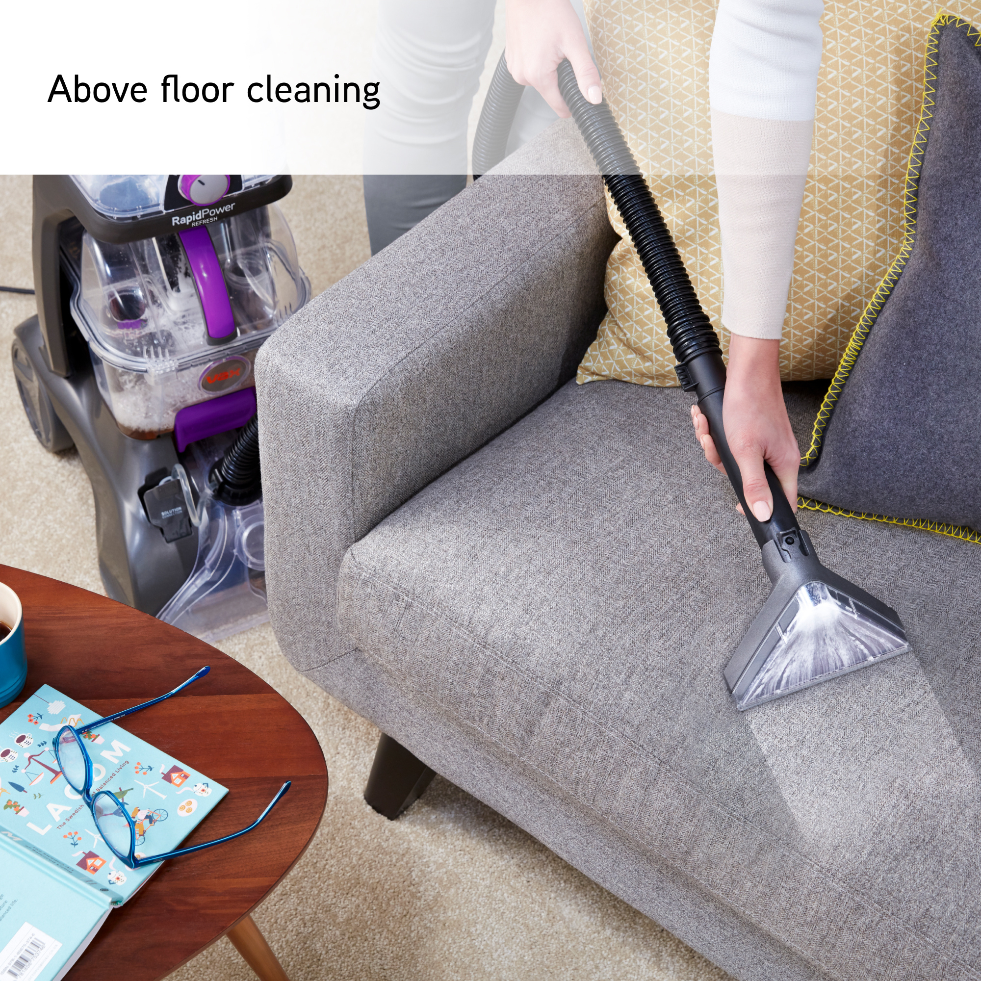 VAX CDCW-RPXR Rapid Power Refresh Carpet Cleaner - Grey/Purple thumbnail image