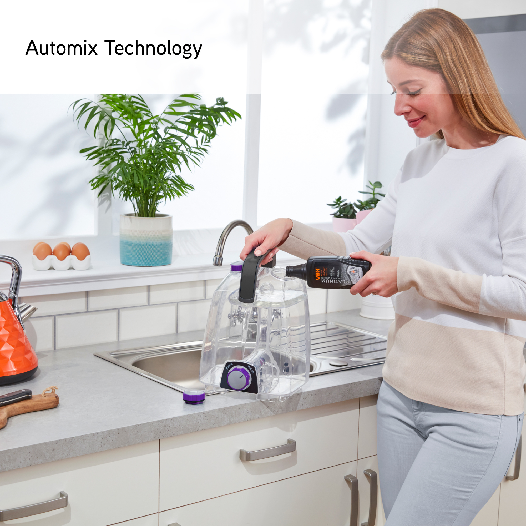 VAX CDCW-RPXR Rapid Power Refresh Carpet Cleaner - Grey/Purple thumbnail image