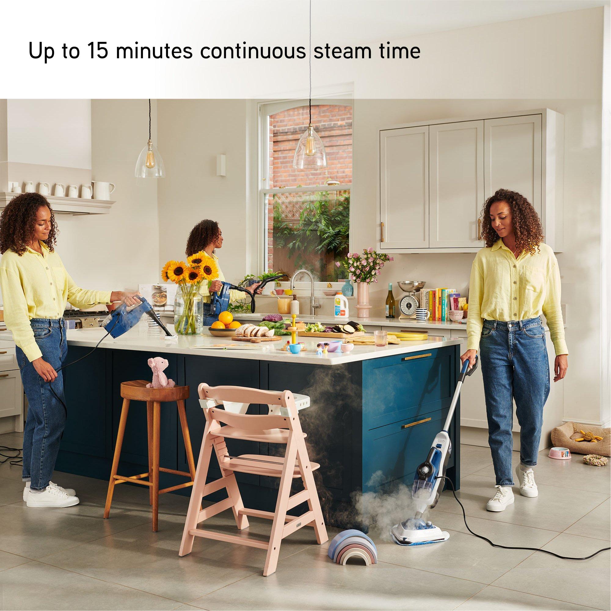 Vax CDST-SFXS Steam Fresh Home Steam Cleaner - White & Navy Blue thumbnail image
