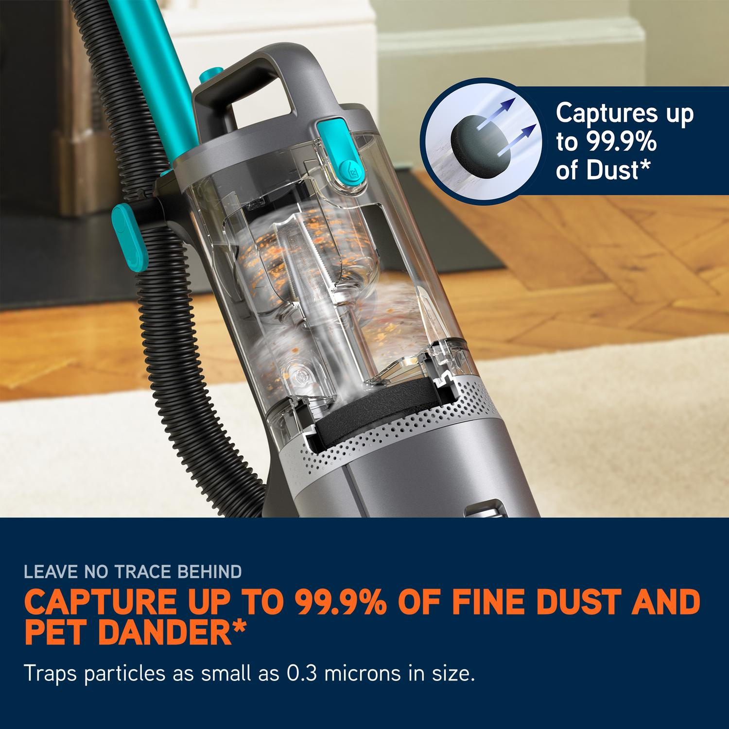 Vax CDUP-LORP LiftOut Reach Pet-Design Upright Vacuum Cleaner - Graphite / Teal thumbnail image
