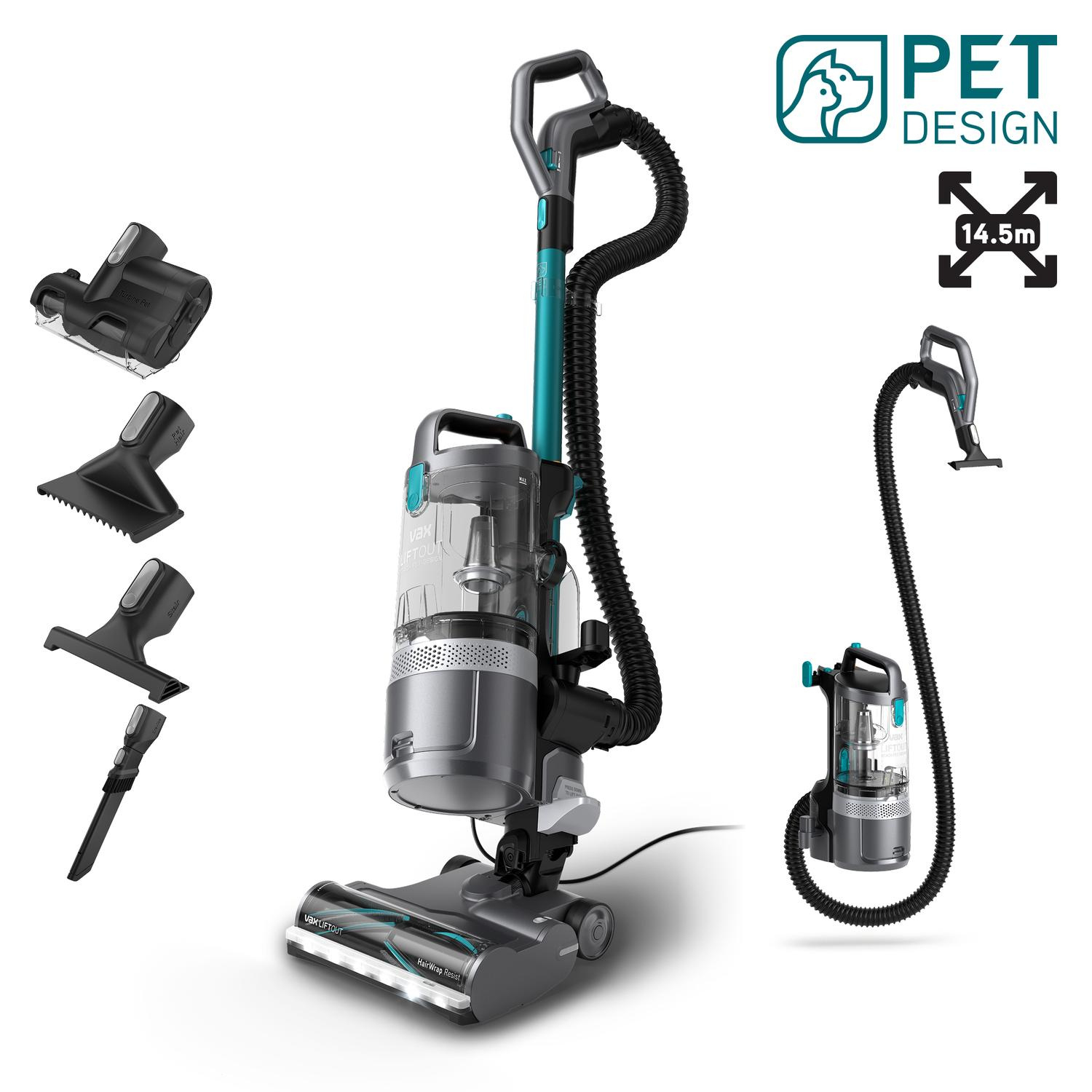 Vax CDUP-LORP LiftOut Reach Pet-Design Upright Vacuum Cleaner - Graphite / Teal thumbnail image