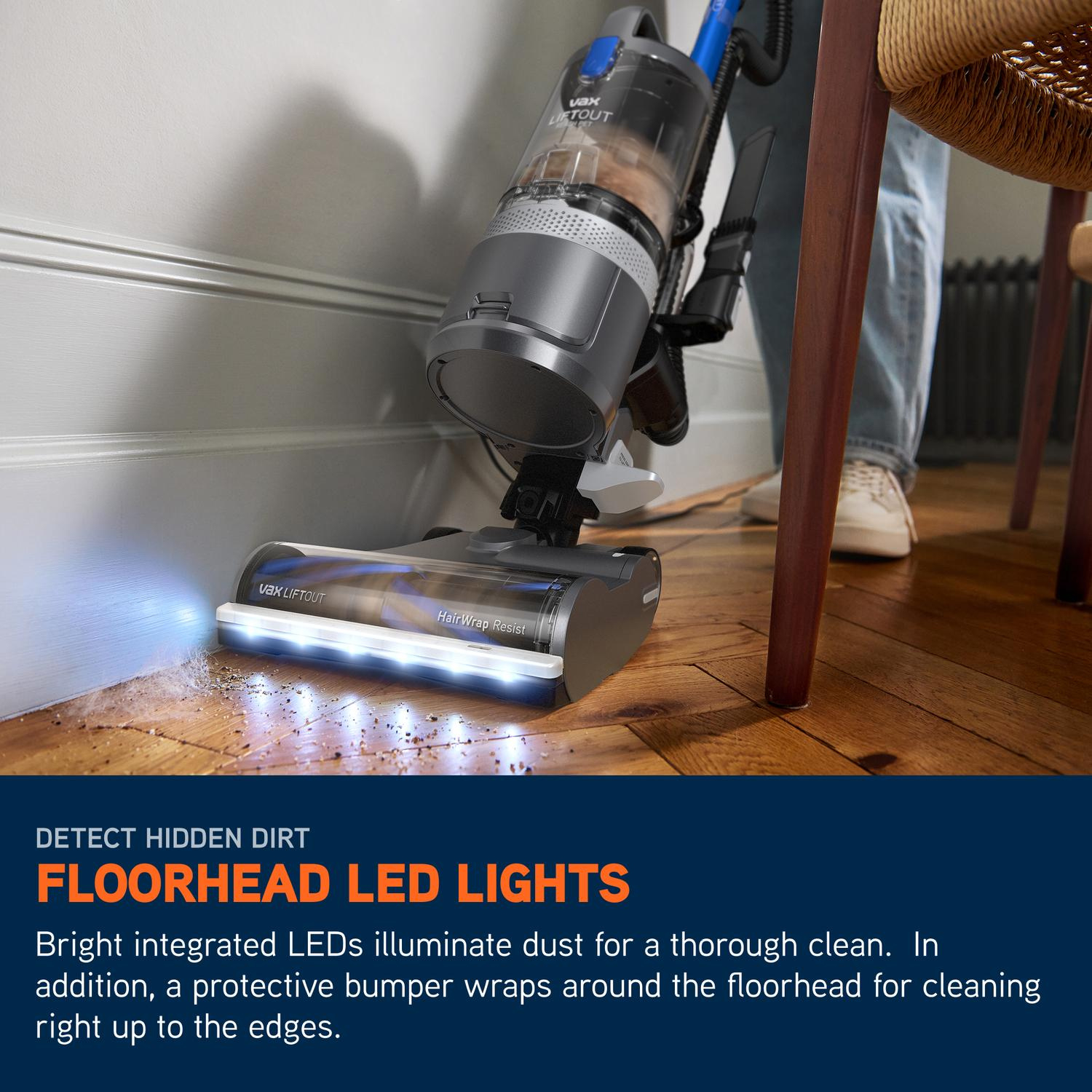Vax CDUP-LOXR LiftOut Reach Pet Upright Vacuum - Graphite / Blue thumbnail image