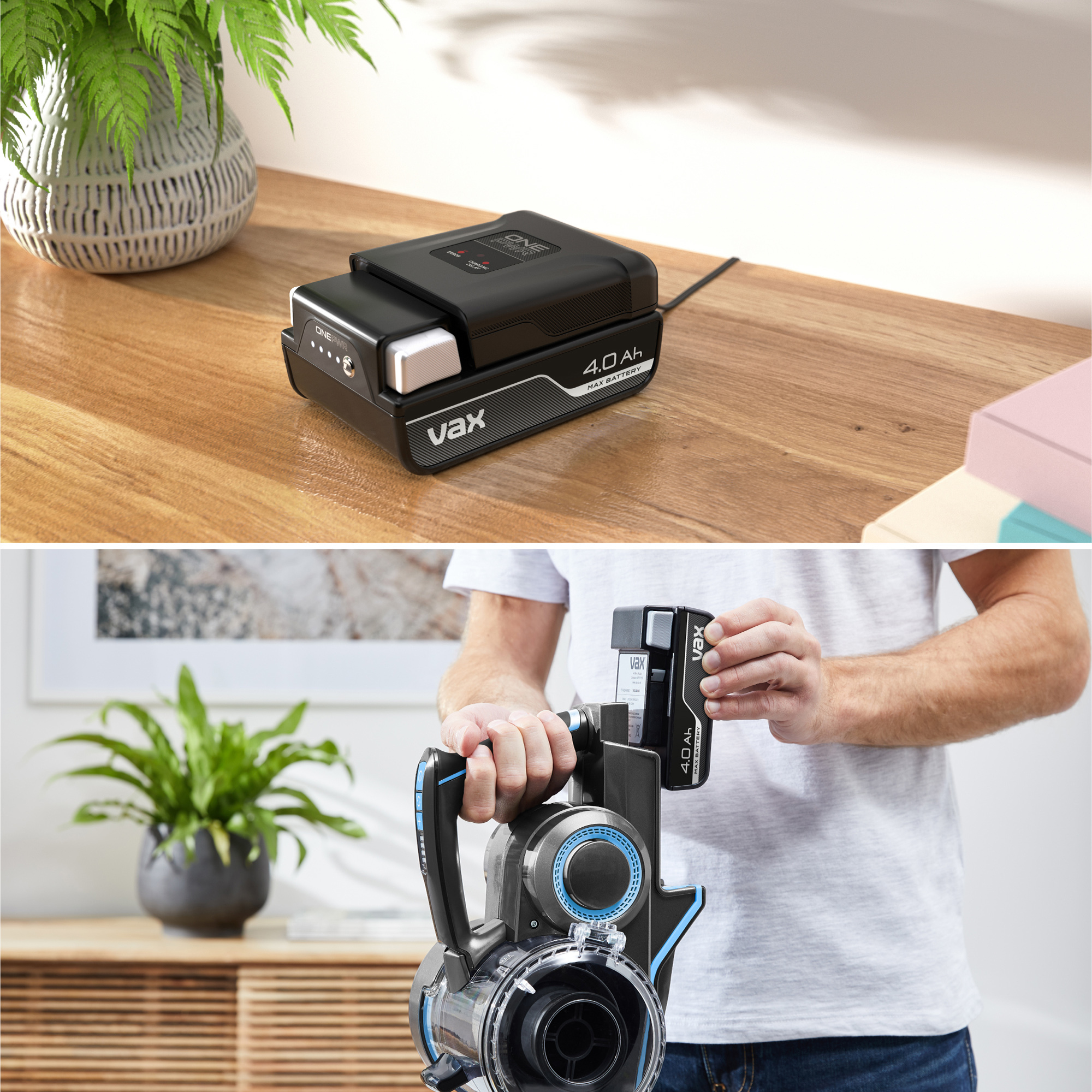 VAX CLSV-B4CA Blade 4 Classic Plus Cordless Vacuum Cleaner - Graphite/Blue thumbnail image