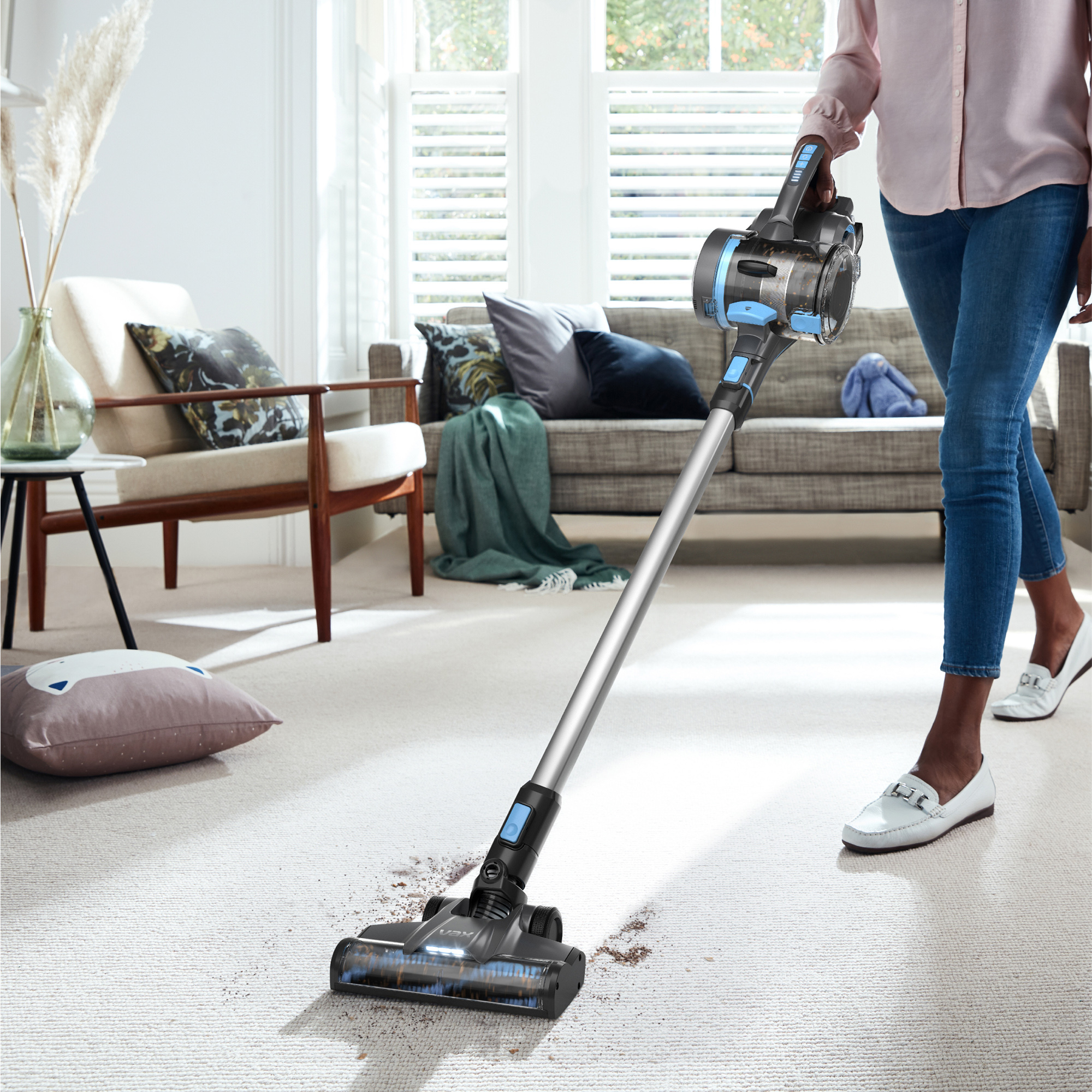VAX CLSV-B4CA Blade 4 Classic Plus Cordless Vacuum Cleaner - Graphite/Blue thumbnail image