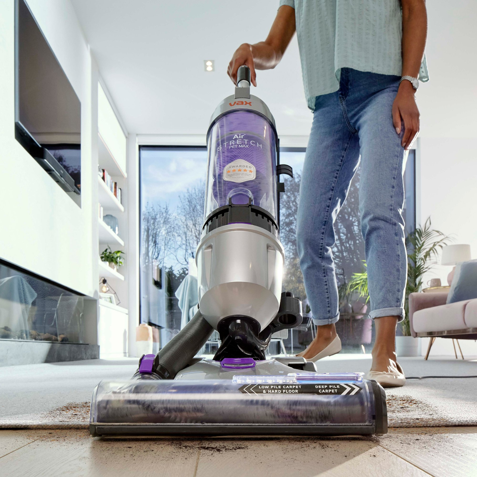 Vax U85-AS-PME Air Stretch Pet Max Vacuum Cleaner - Silver & Purple thumbnail image