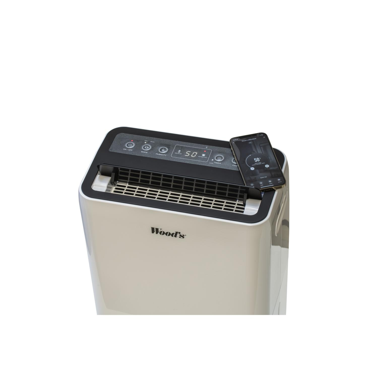 Woods MRD20GW 20L Dehumidifier - White thumbnail image