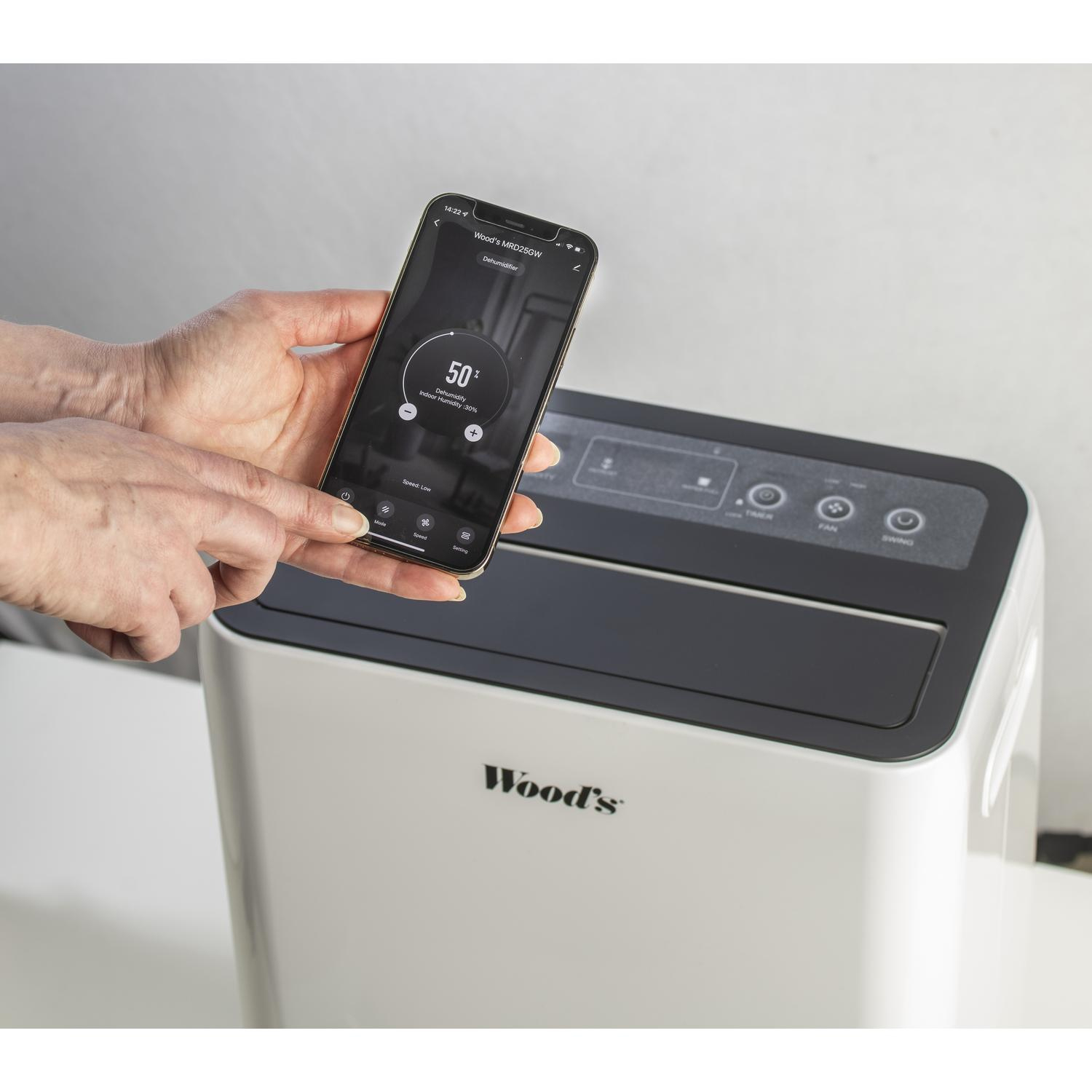 Woods MRD20GW 20L Dehumidifier - White thumbnail image