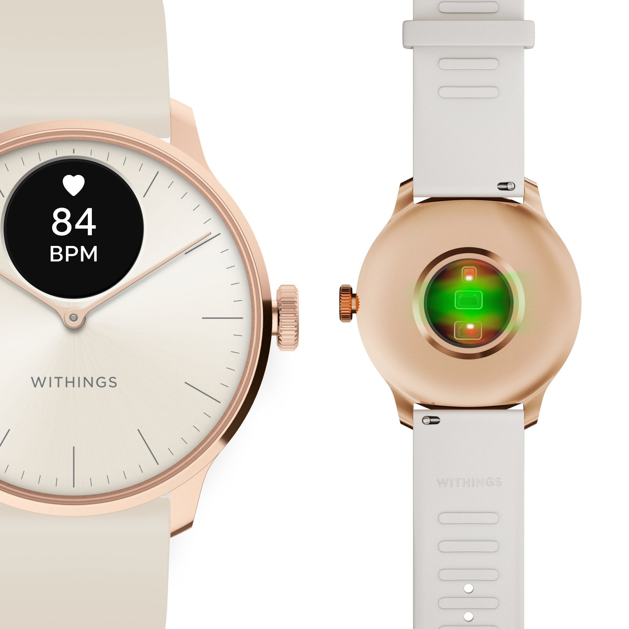 WITHINGS HWA111-model 1-All-Int Scanwatch Light - Rose Gold White thumbnail image