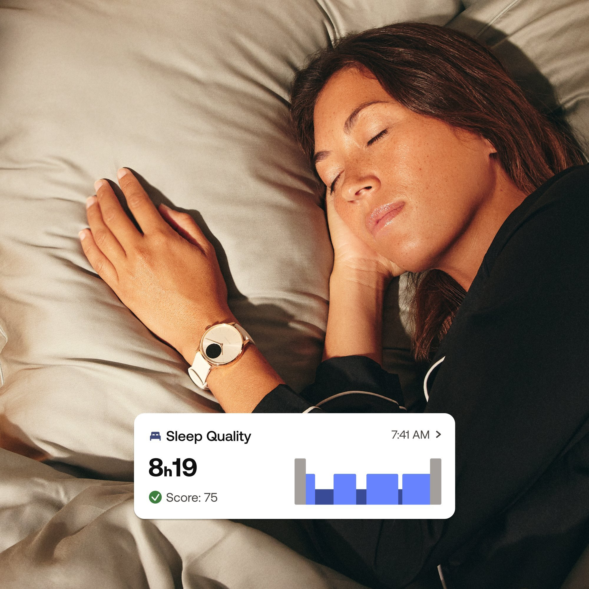 WITHINGS HWA111-model 1-All-Int Scanwatch Light - Rose Gold White thumbnail image