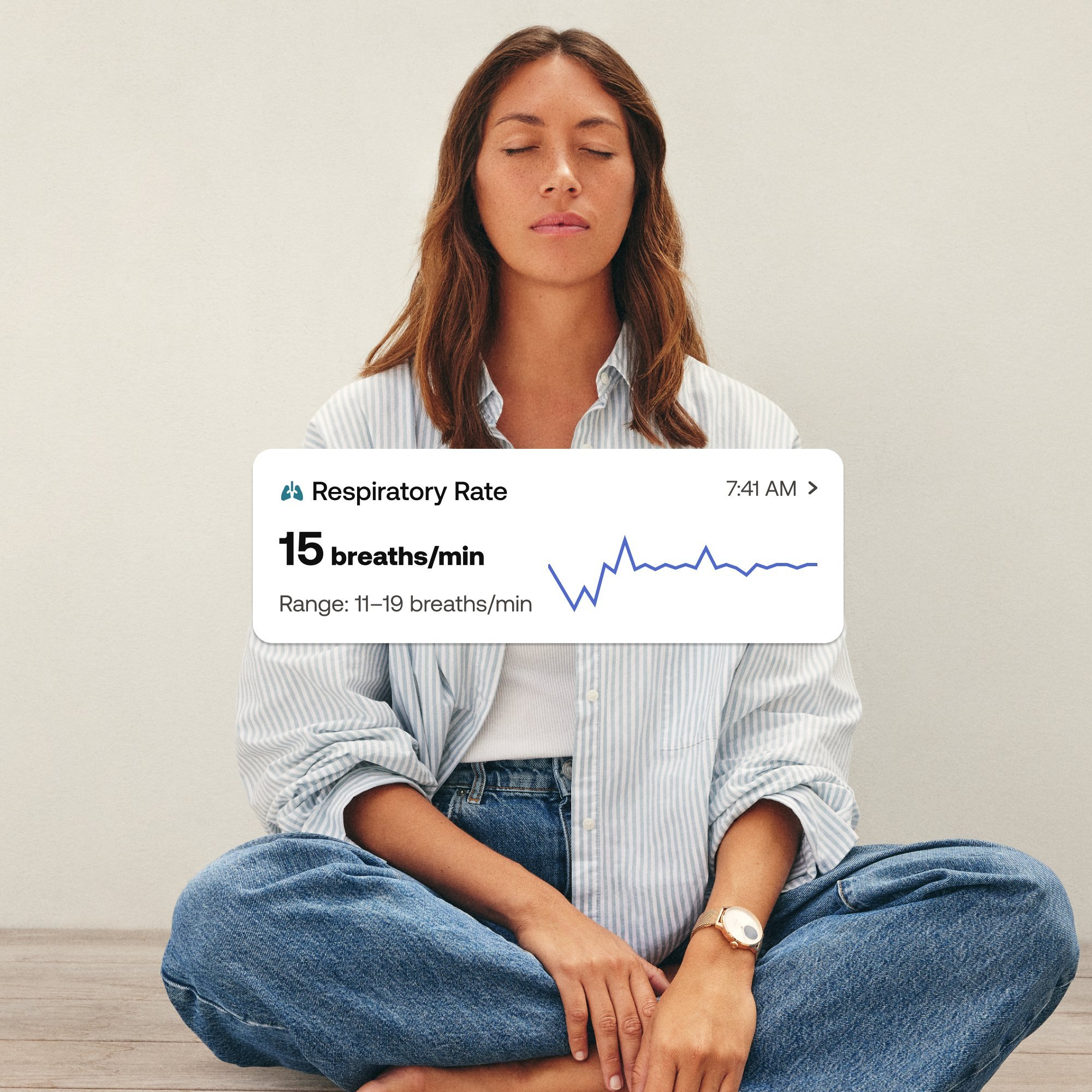 WITHINGS HWA111-model 1-All-Int Scanwatch Light - Rose Gold White thumbnail image