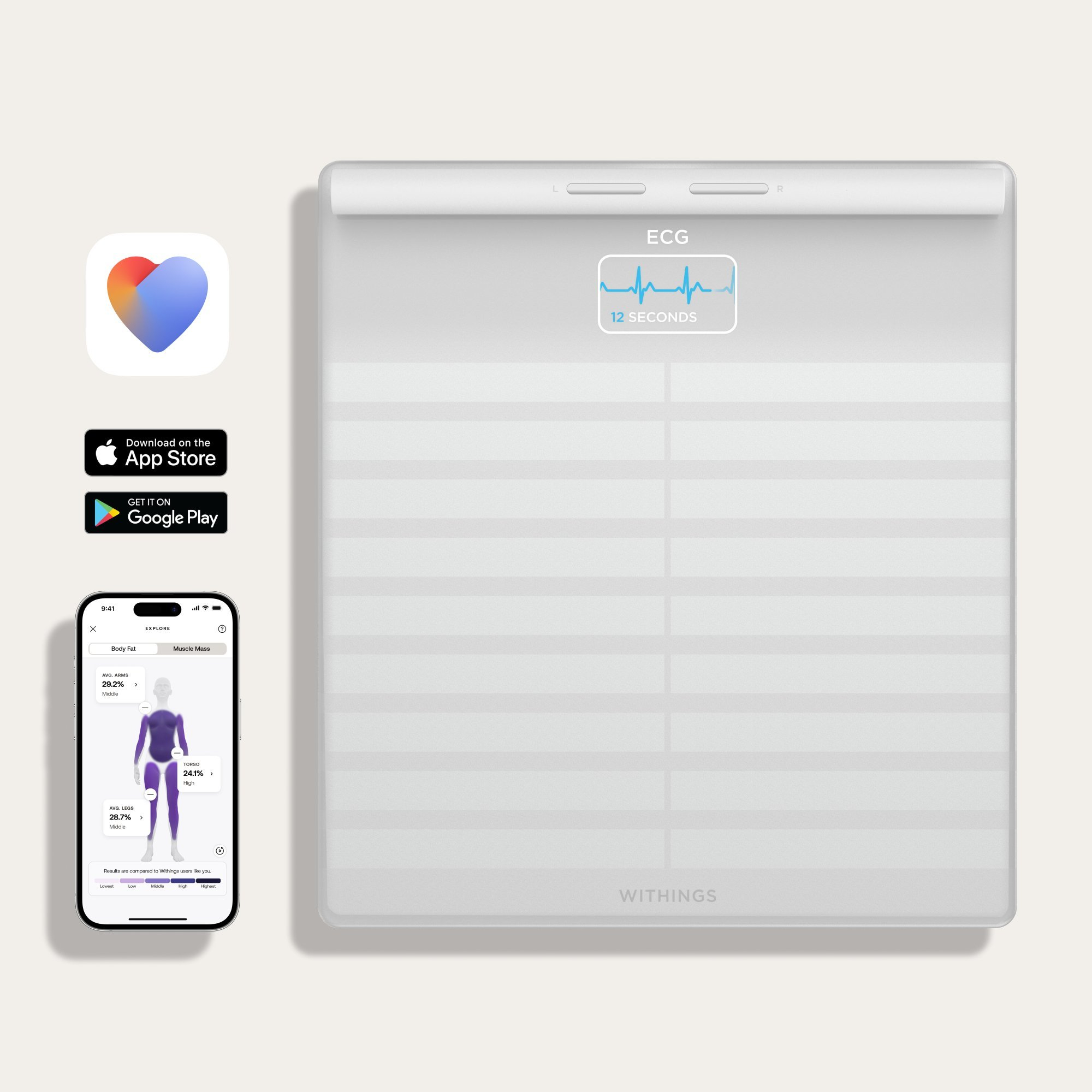 WITHINGS WBS08 Body Scan Smart Scale  thumbnail image