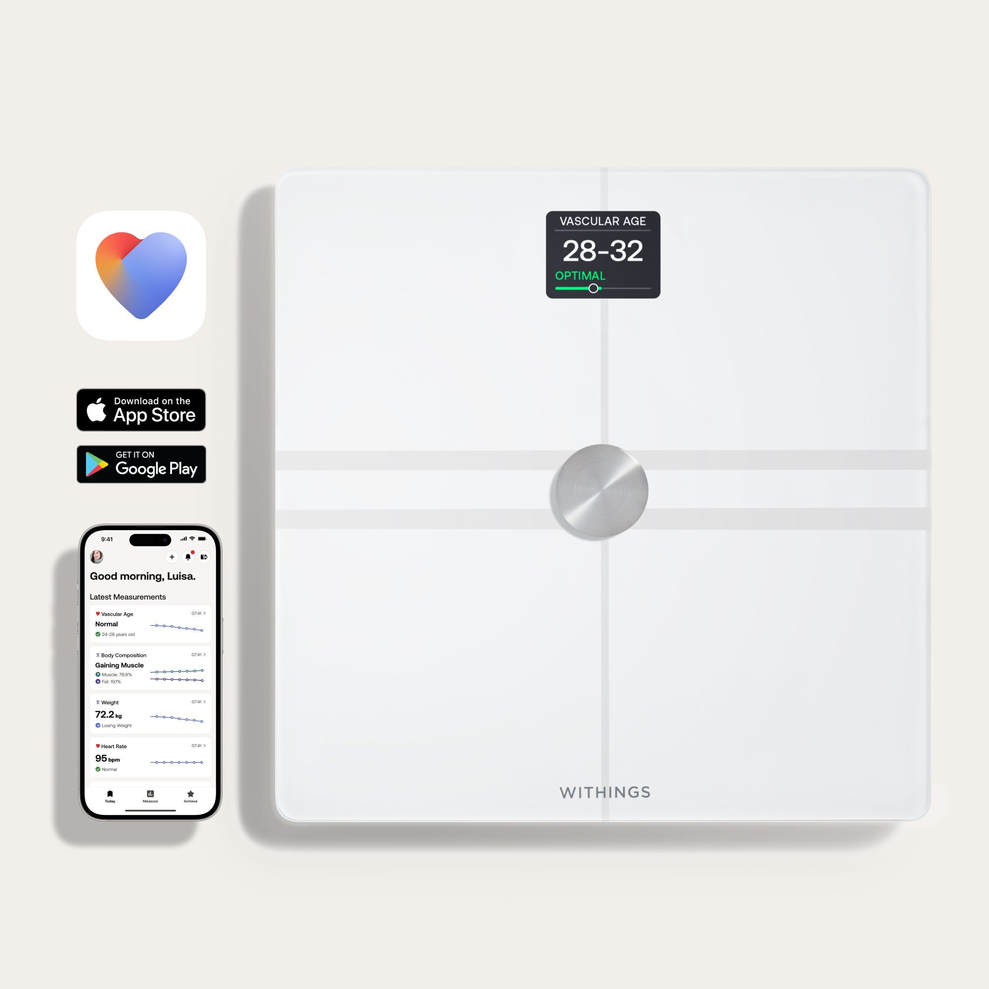 WITHINGS WBS12W Body Comp Smart Scale thumbnail image