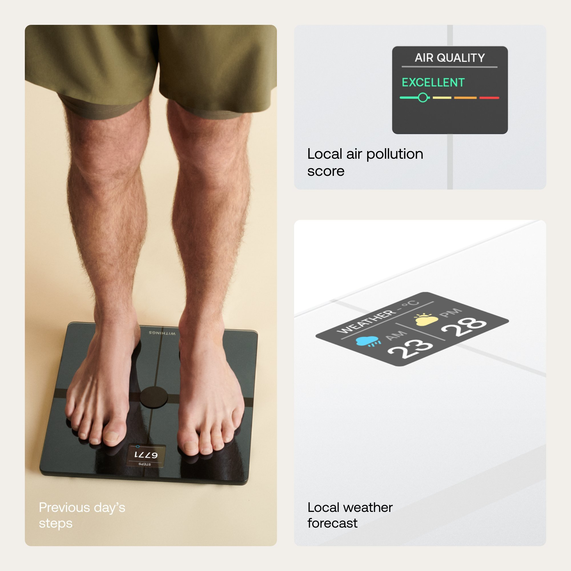 WITHINGS WBS13W Body Smart Scale - White thumbnail image