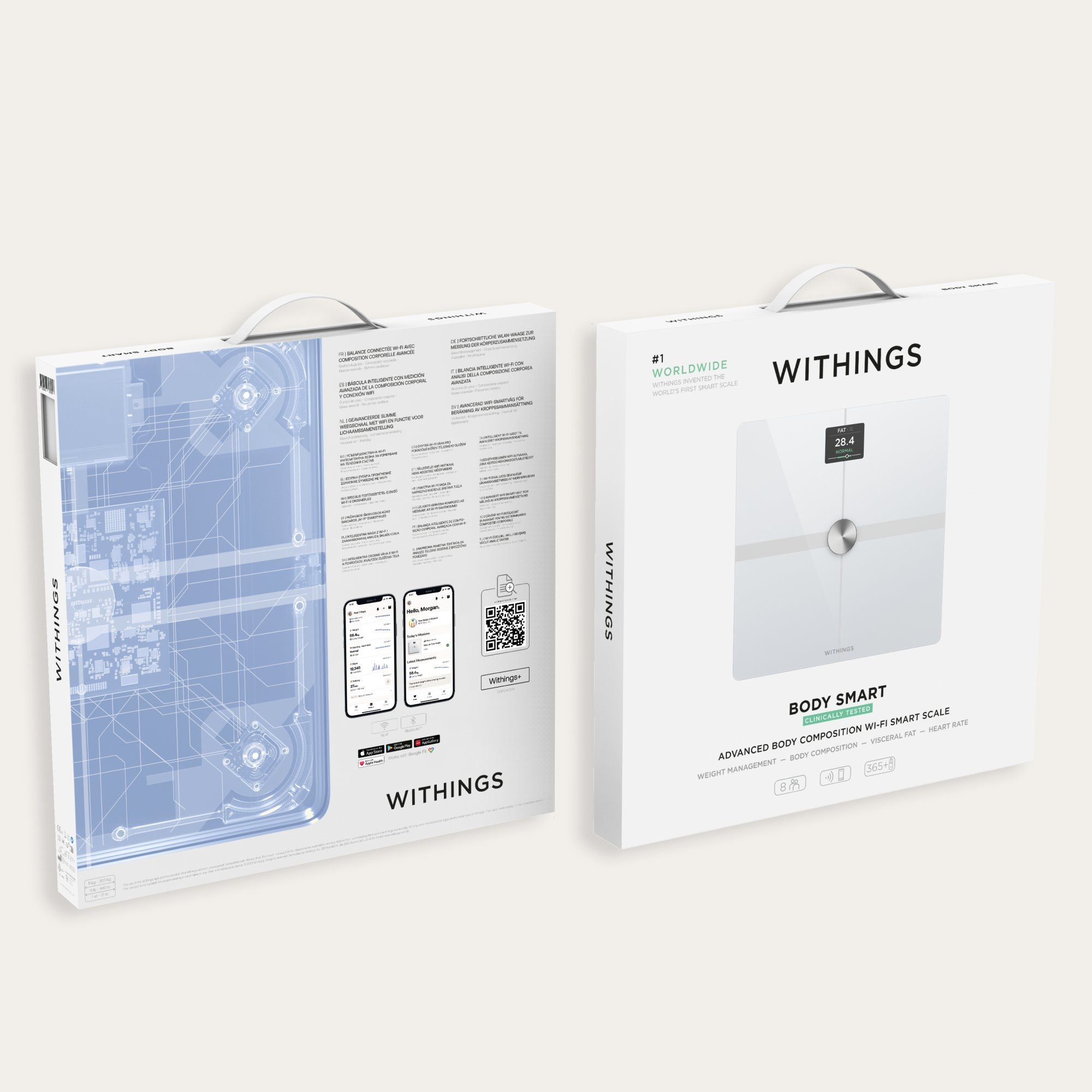 WITHINGS WBS13W Body Smart Scale - White thumbnail image