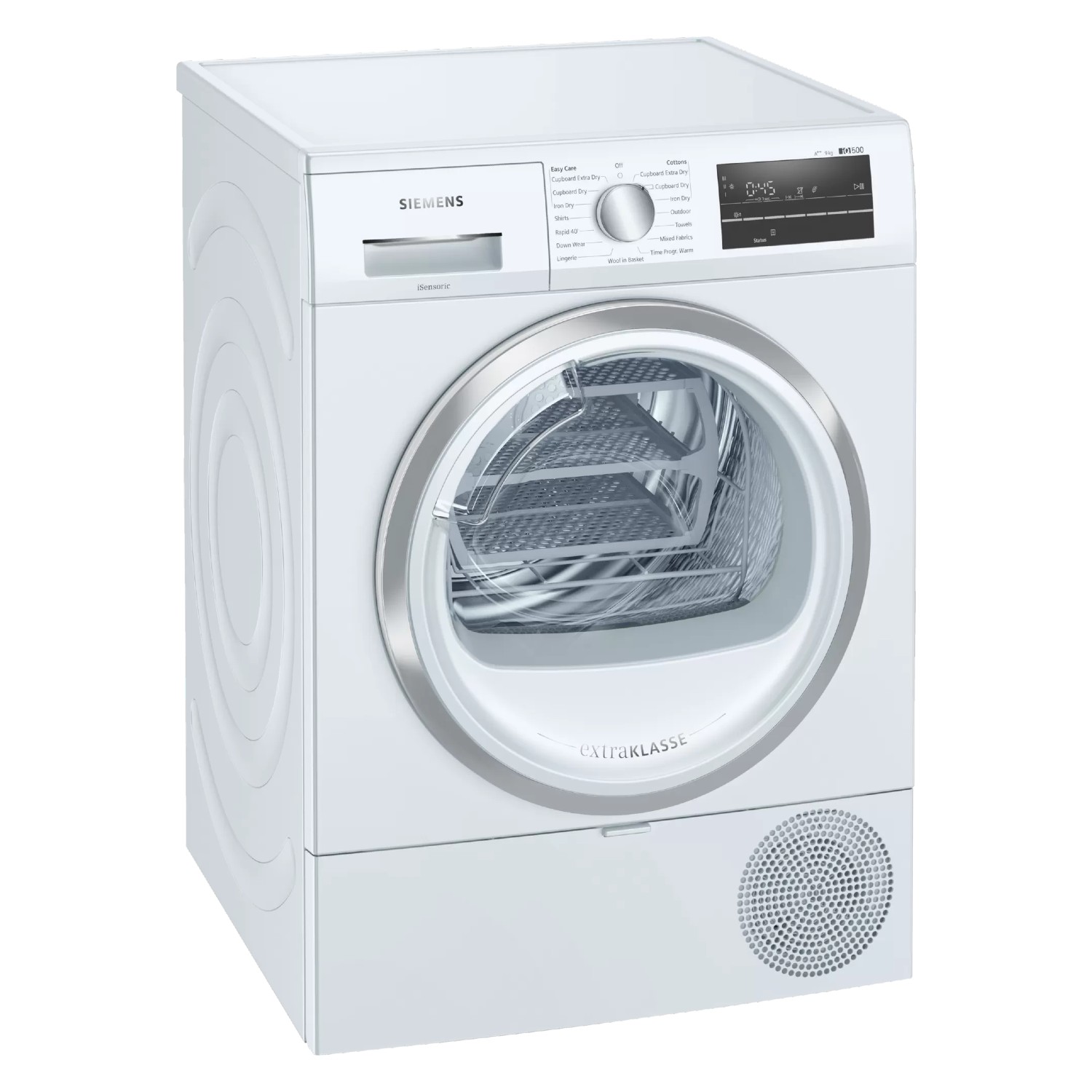 Siemens extraKlasse WT47RT90GB iQ500 9kg Heat Pump Tumble Dryer - White thumbnail image