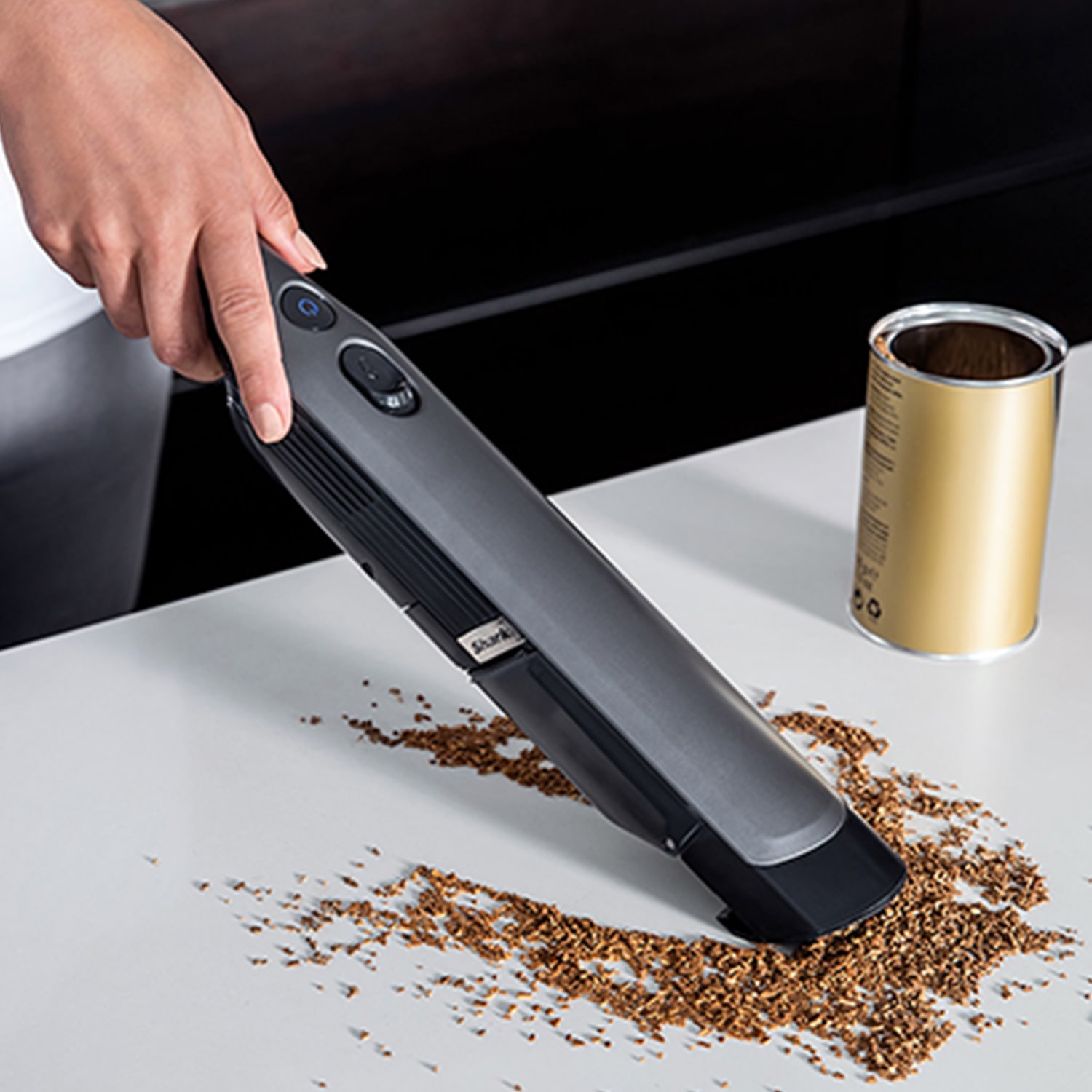 Shark WV200UK Cordless HandHeld Vacuum Cleaner (Single Battery) - Shark Steel Grey thumbnail image
