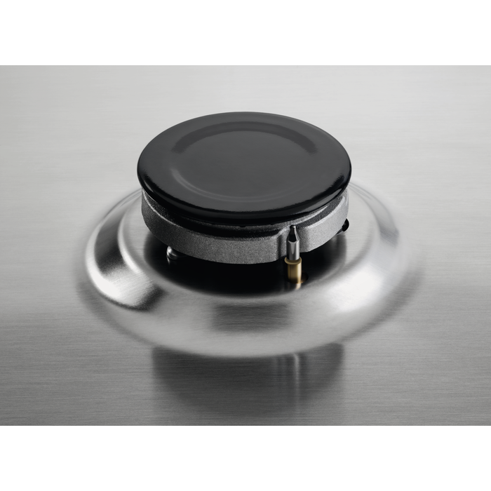 Zanussi ZGNN640X 59.4cm Series 20 Slim side control Integrated Gas Hob - Stainless Steel thumbnail image