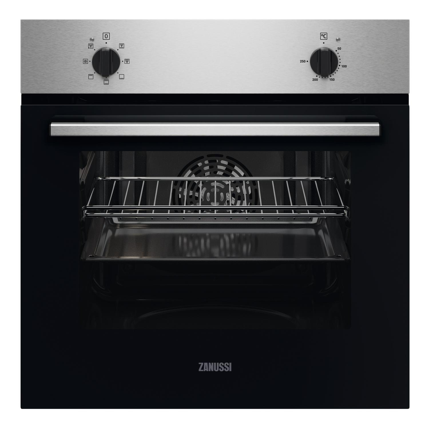 Zanussi ZOHHC0X2 59.4cm Built In Electric Single Oven - Stainless Steel thumbnail image