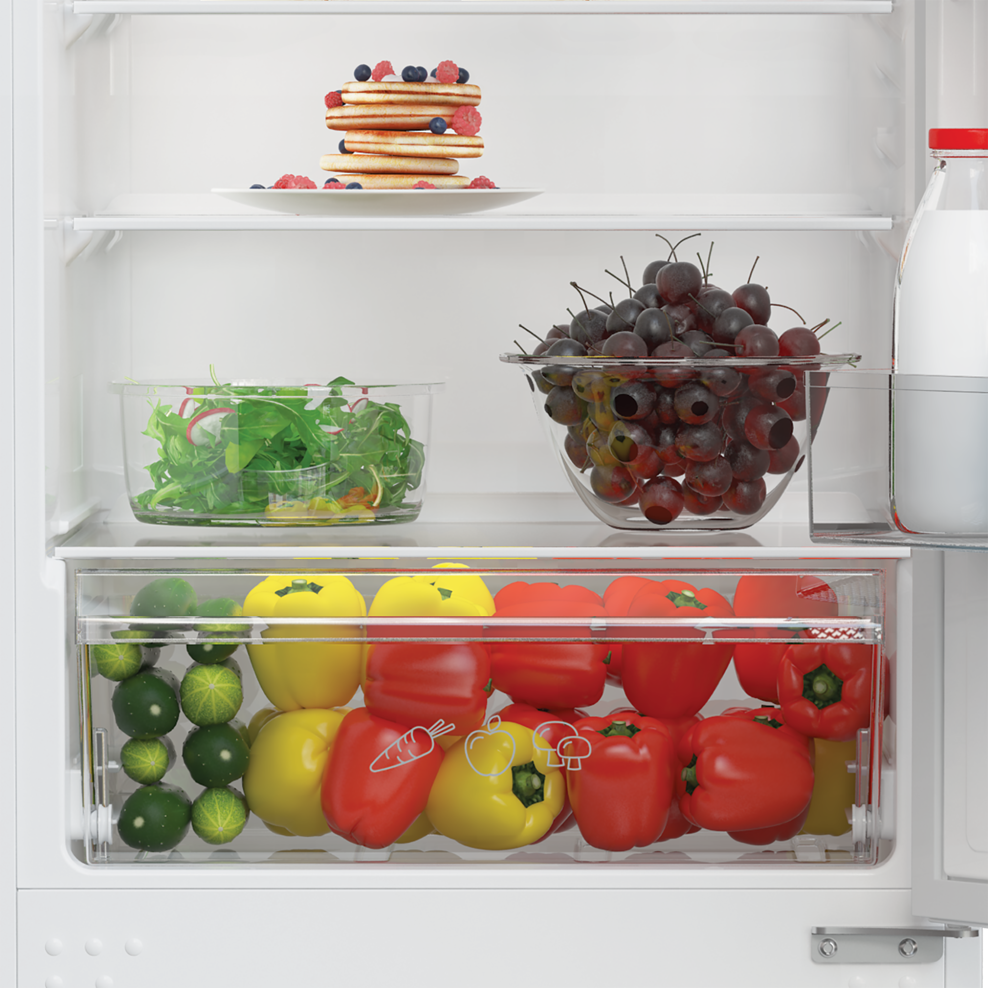 Zenith ZICSD455 50/50 Manual Defrost Integrated Fridge Freezer  thumbnail image