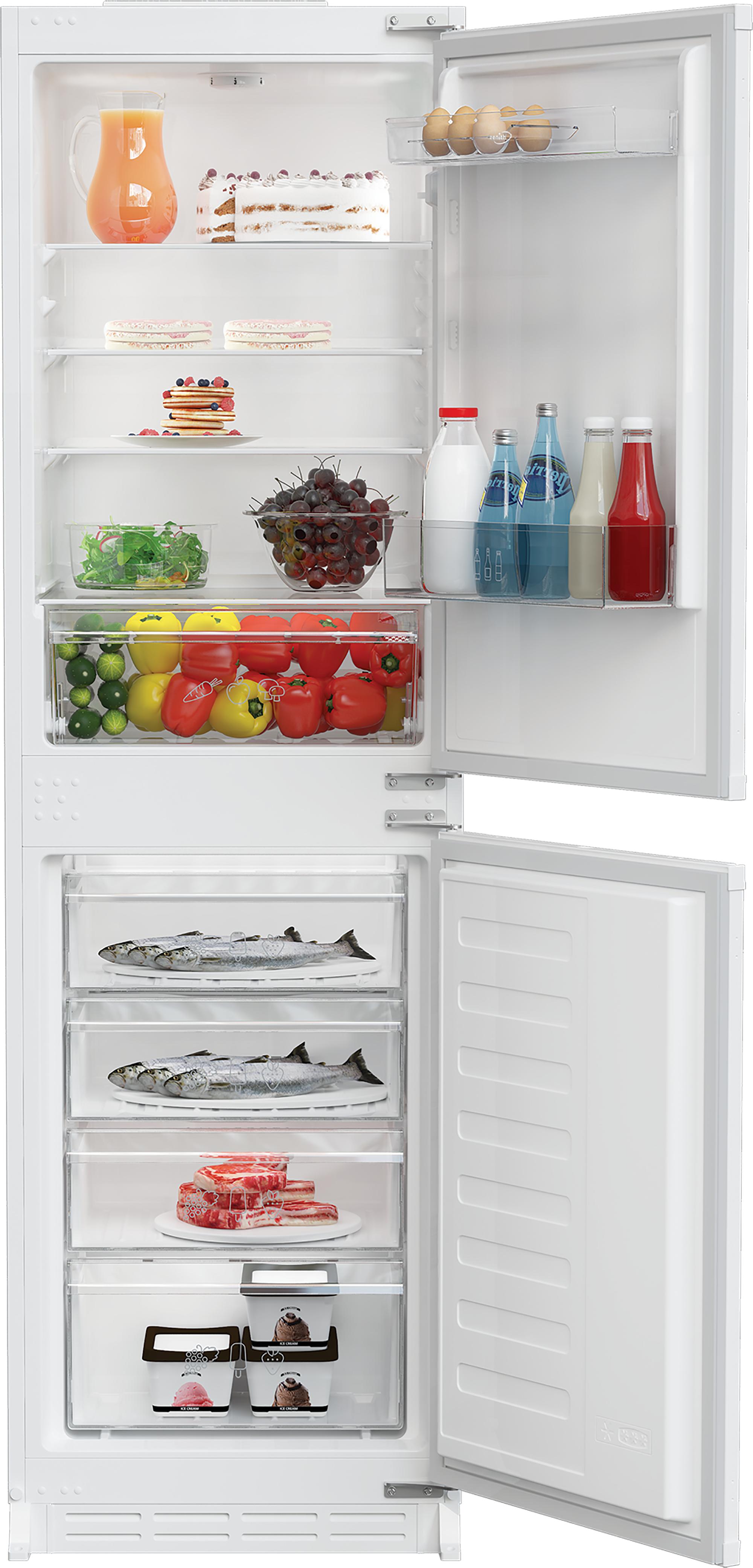 Zenith ZICSD455 50/50 Manual Defrost Integrated Fridge Freezer  thumbnail image