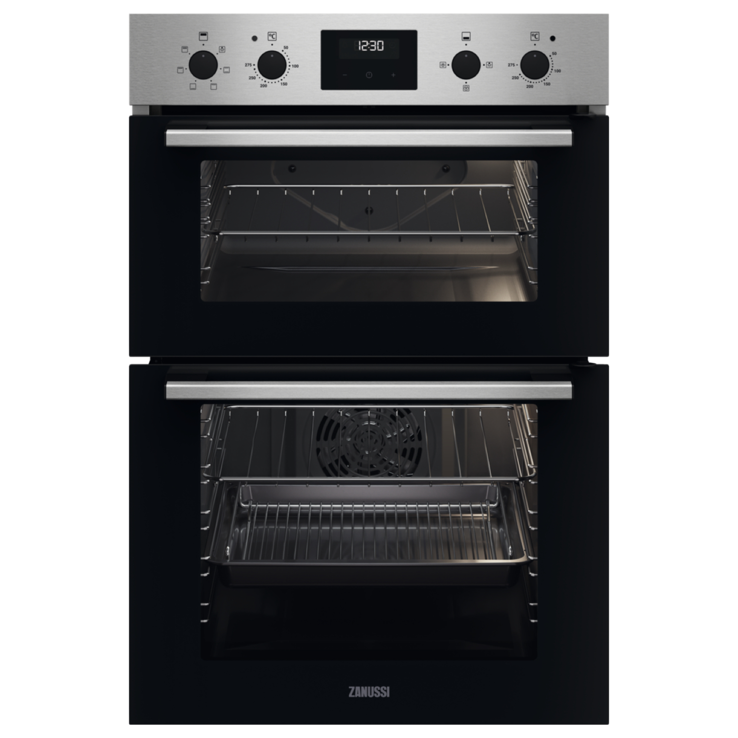 Zanussi ZKCXL3X1 56cm Built In Electric Double Oven - Stainless Steel thumbnail image