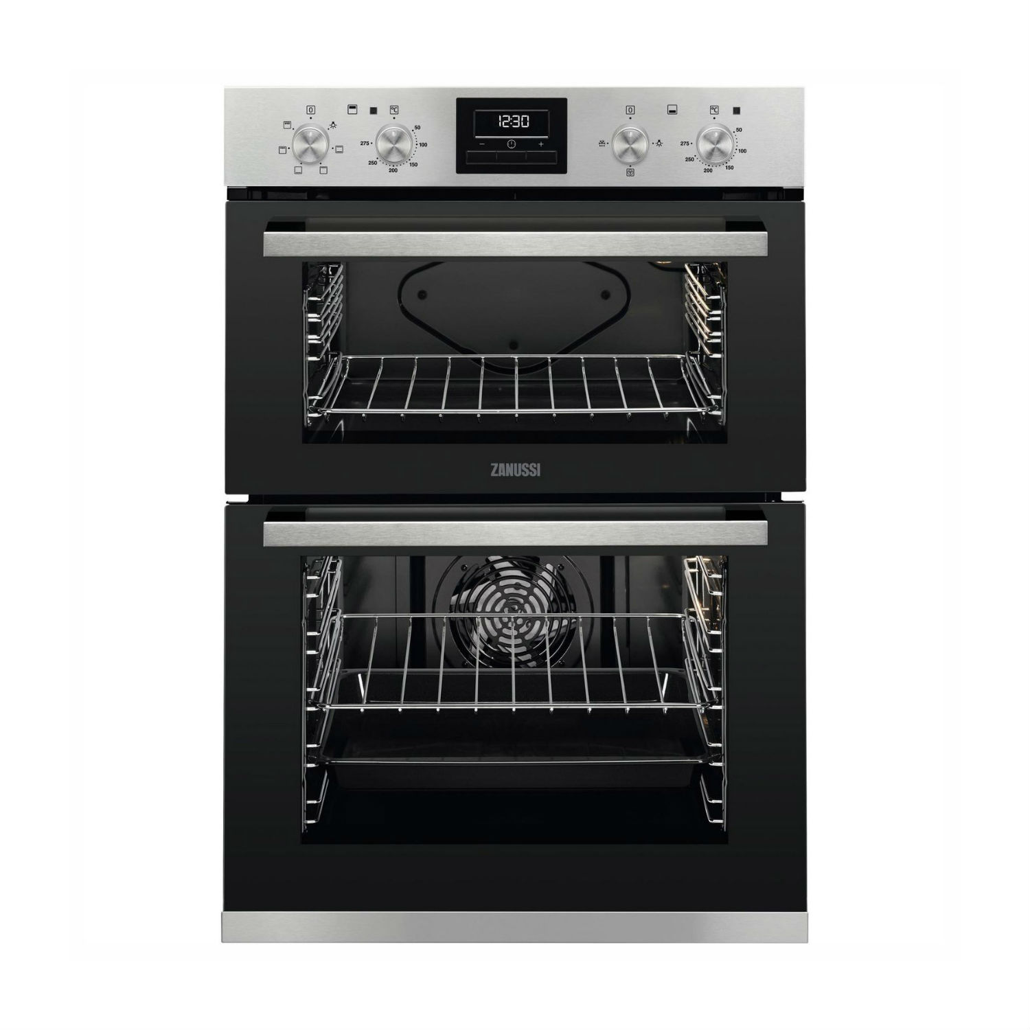 Zanussi ZOA35660XK 59.4cm Built In Electric Double Oven - Stainless Steel thumbnail image