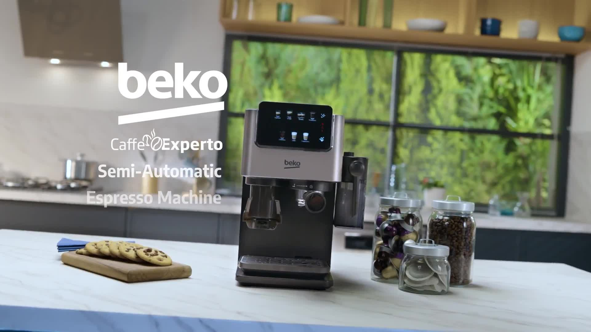 Beko CED7524X Espresso Machine with Integrated Grinder and Milk Cup - Silver thumbnail image