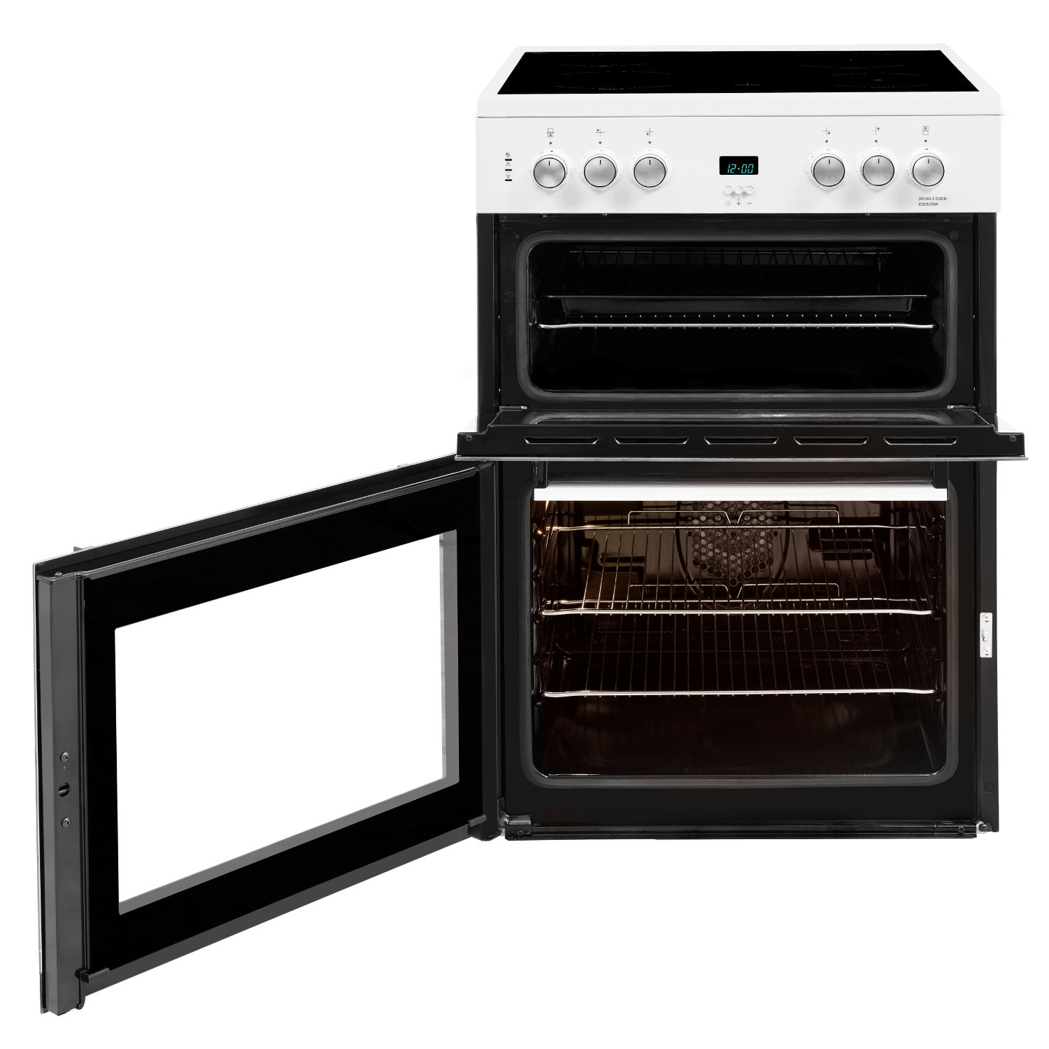 Beko EDC633W 60cm Electric Double Oven with Ceramic Hob - White thumbnail image