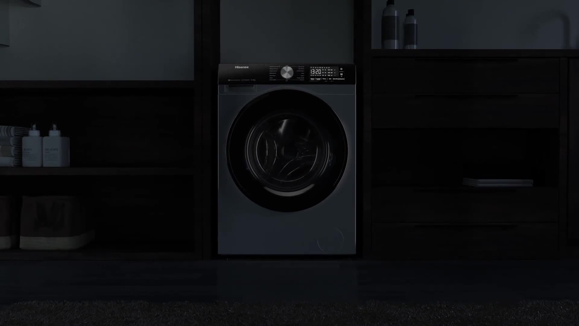 Hisense WF3S8043BB3 8kg 1400 Spin Washing Machine - Black thumbnail image