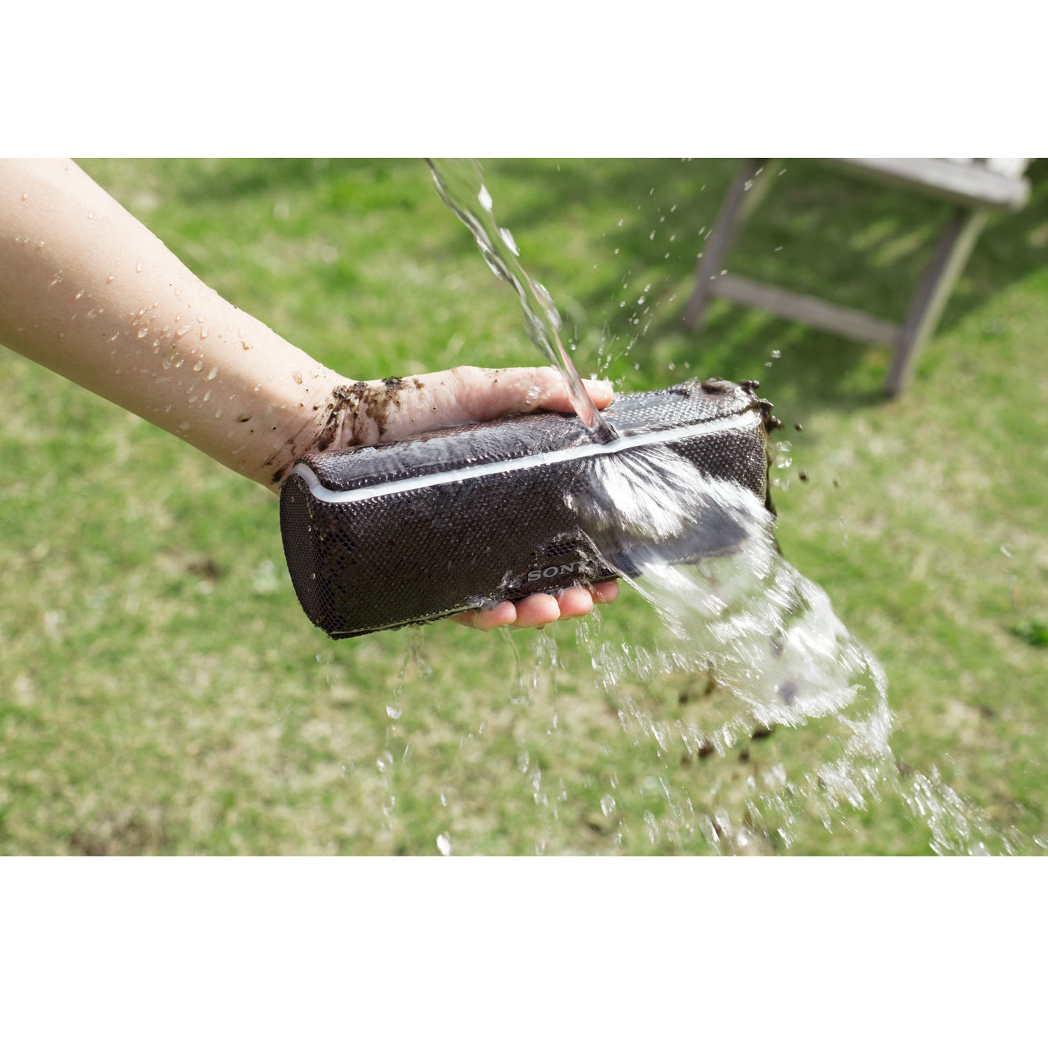 Sony Portable Waterproof Wireless Speaker - Blue thumbnail image