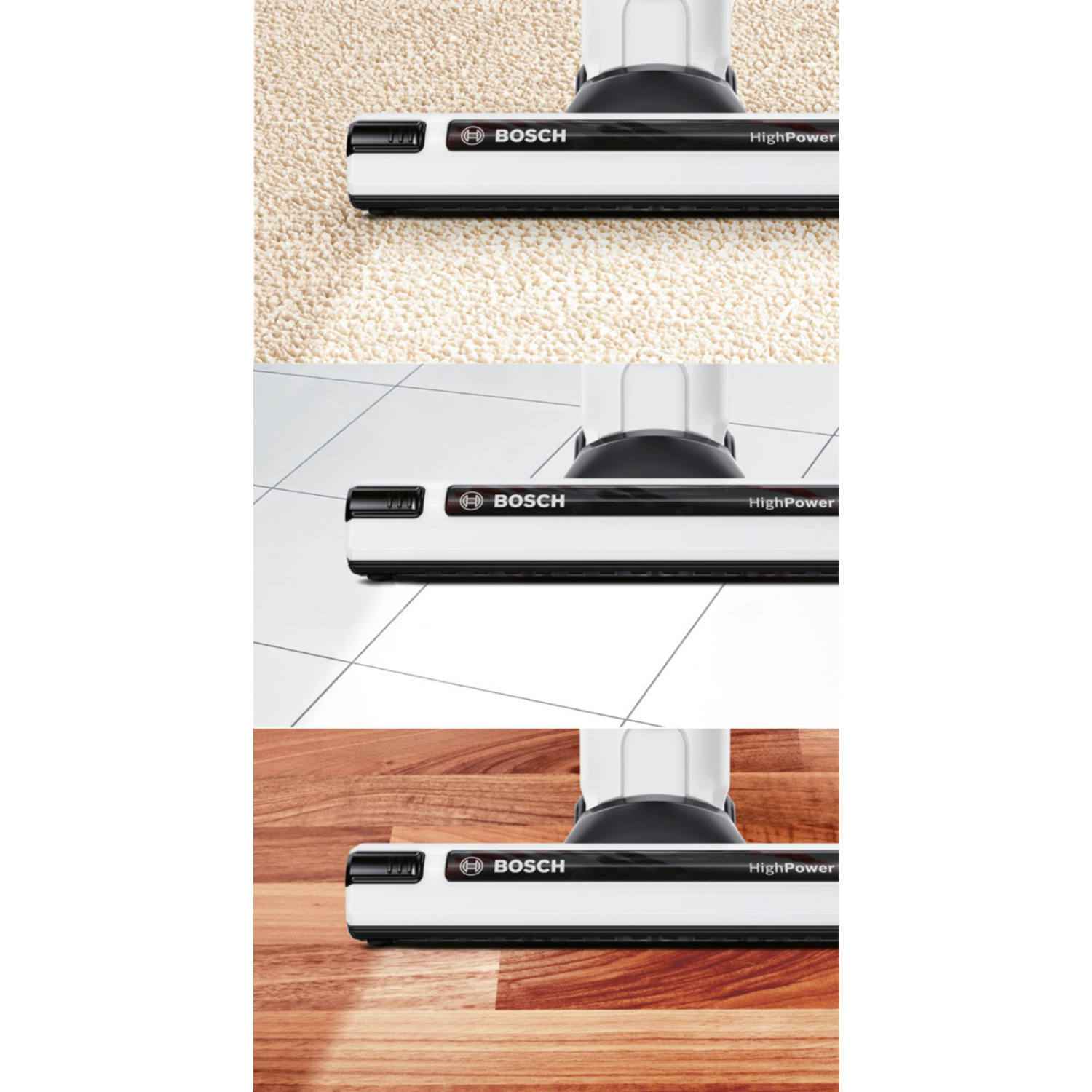 Bosch BCH6HYGGB Athlet ProHygienic Cordless Vacuum Cleaner - White - 60 Minute Run Time thumbnail image