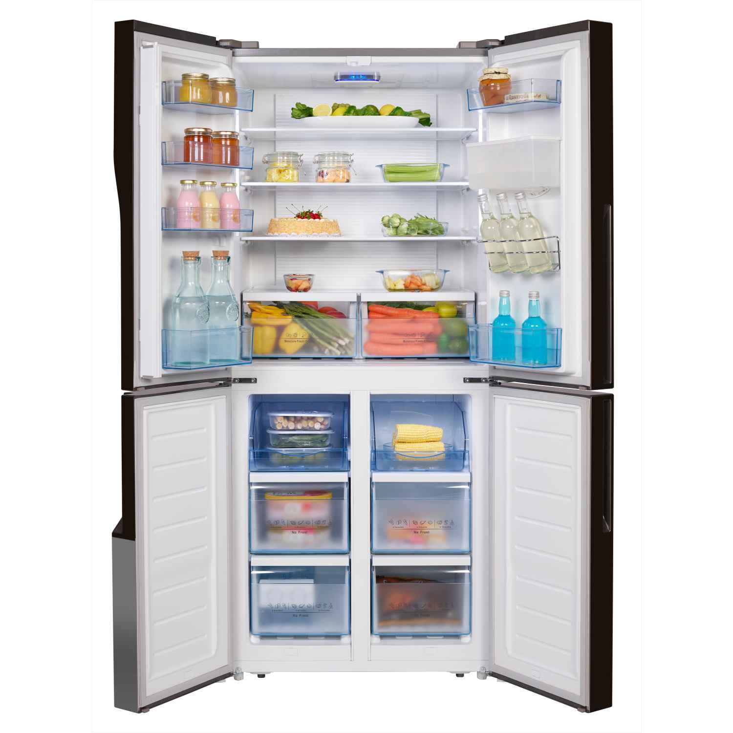 Hisense RQ560N4WC1 American Style Fridge Freezer - Stainless Steel Effect thumbnail image