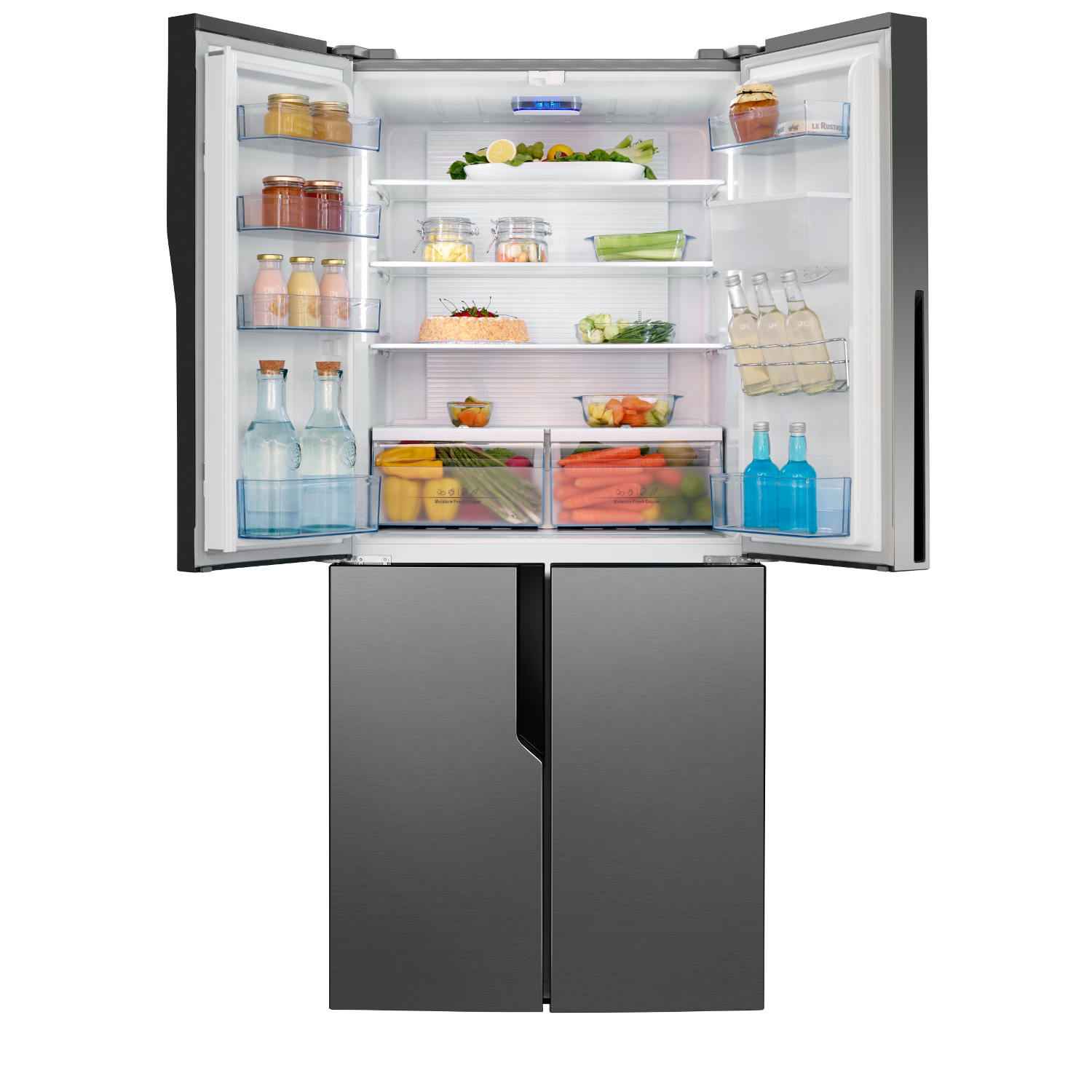 Hisense RQ560N4WC1 American Style Fridge Freezer - Stainless Steel Effect thumbnail image