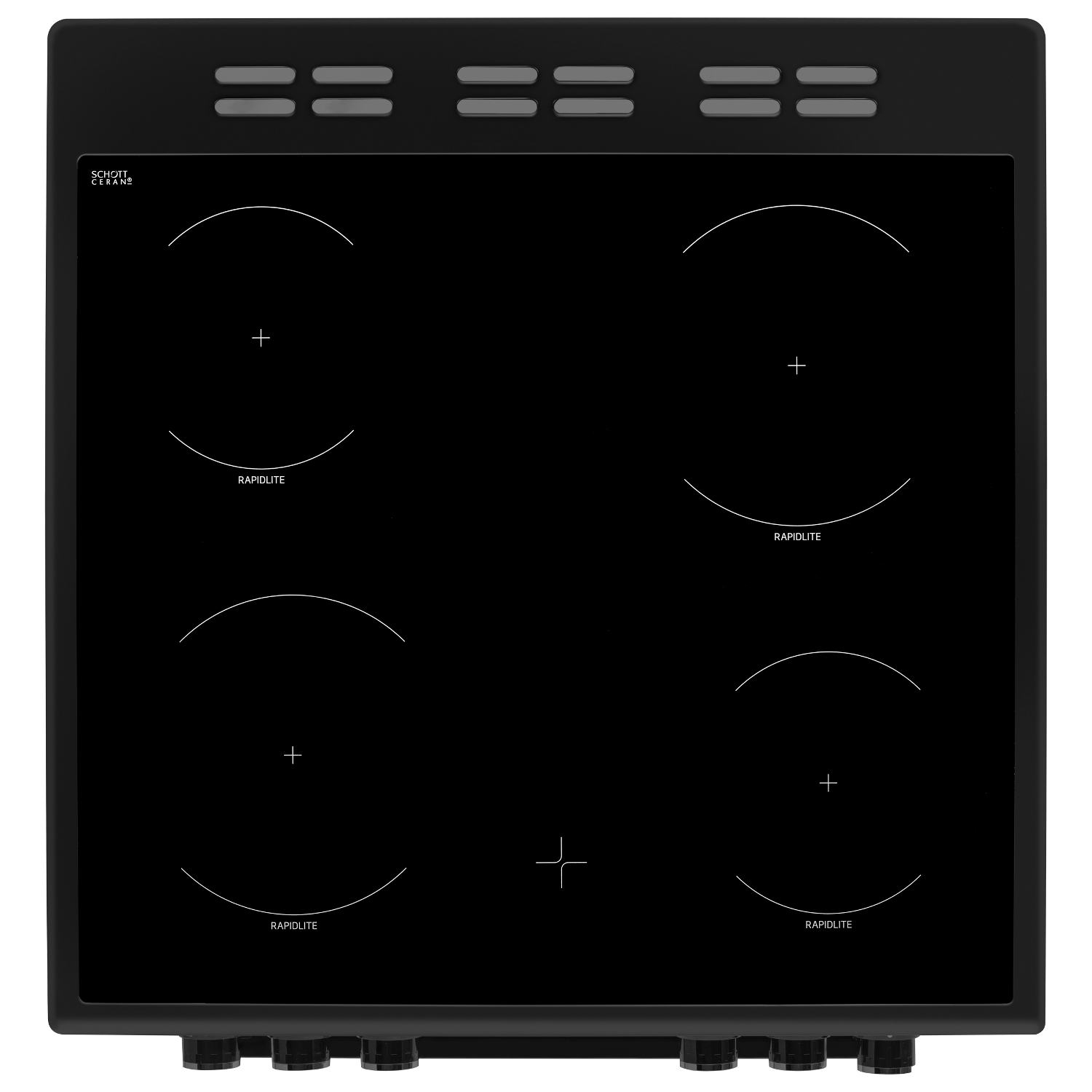 Beko EDC633K 60cm Electric Double Oven with Ceramic Hob - Black thumbnail image