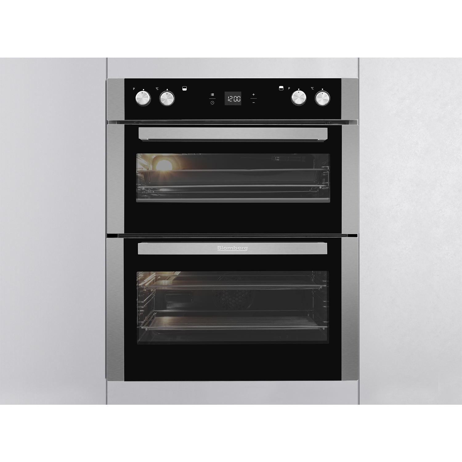 Blomberg OTN9302X Built Under Electric Double Oven - Stainless Steel thumbnail image