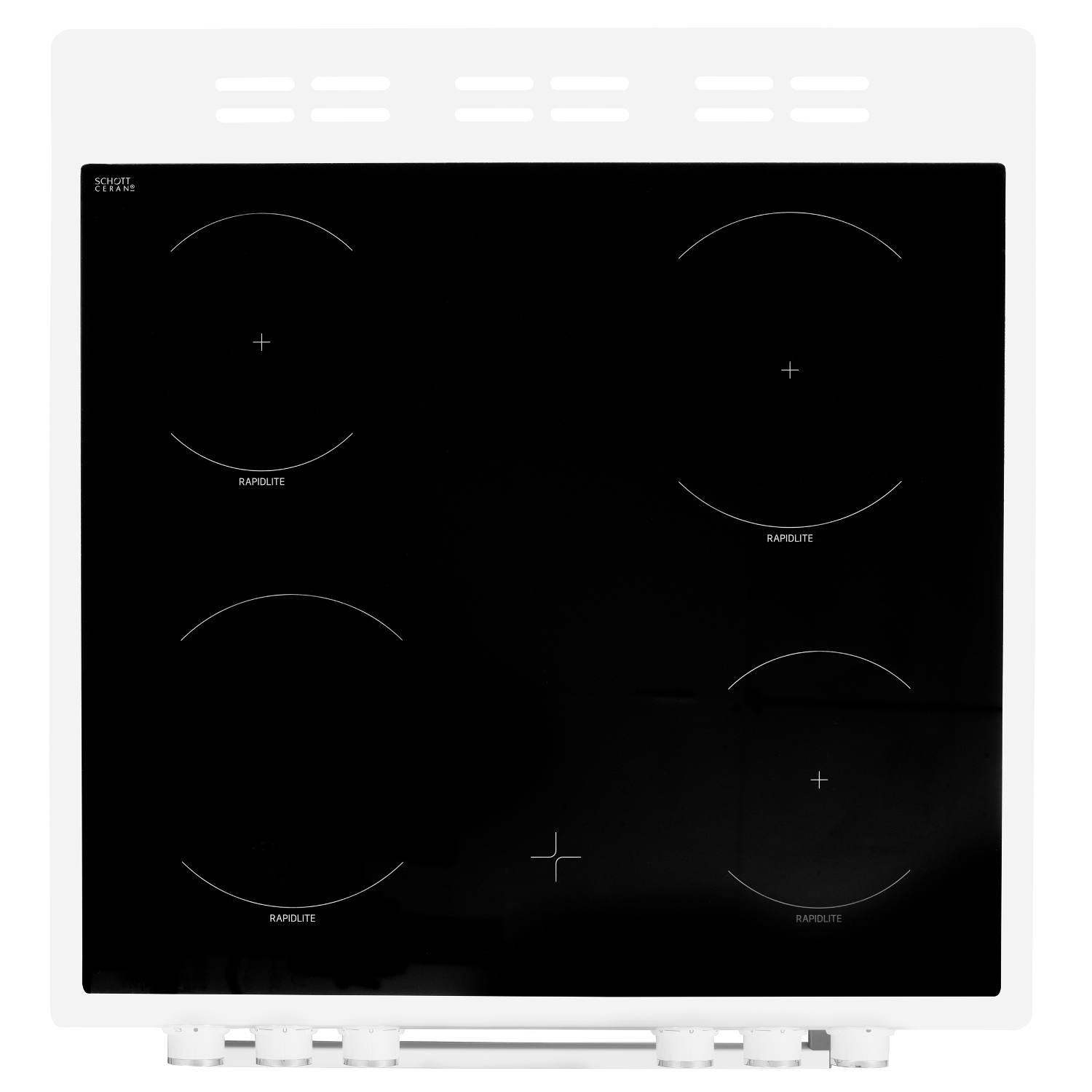 Beko EDC633W 60cm Electric Double Oven with Ceramic Hob - White thumbnail image