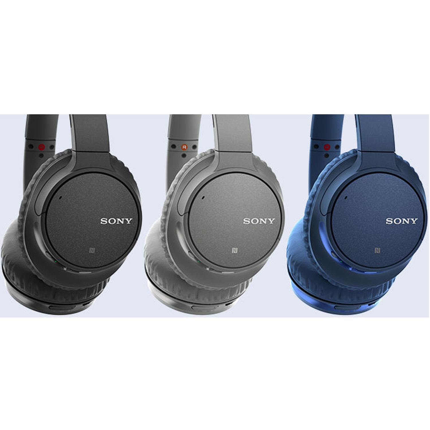 Sony Headphones Blue Noise Cancelling Over Ear With Mic Remote thumbnail image