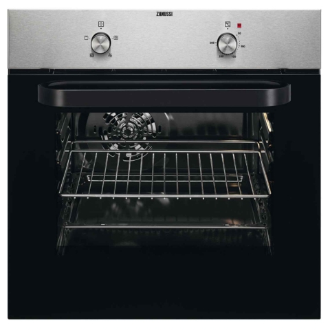 Zanussi ZZB30401XK 59.4cm Built In Electric Single Oven - Stainless Steel
