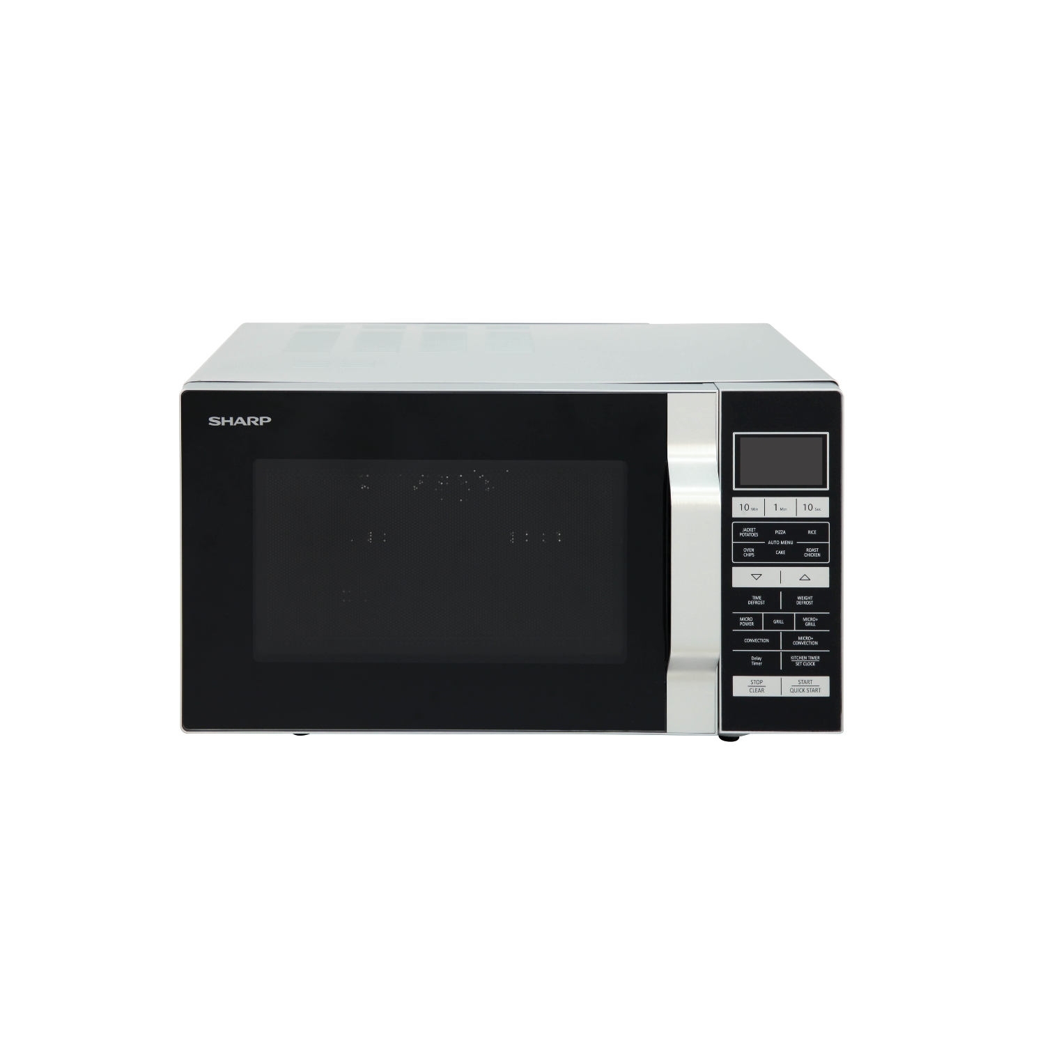 Sharp R860SLM 25 Litre Combination Microwave - Silver - 1