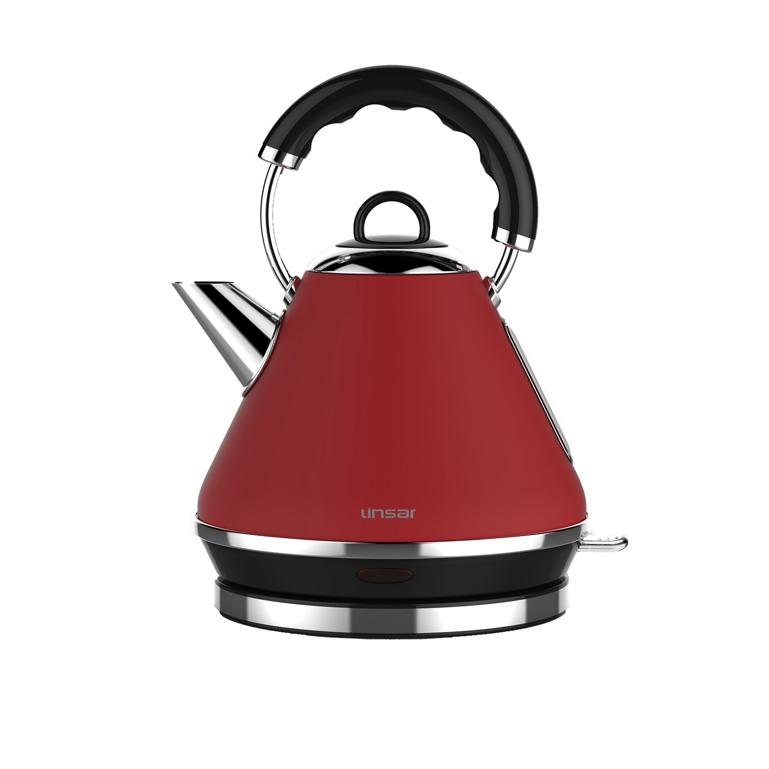 Linsar 1.7 Litre Pyramid Kettle - Red - 1